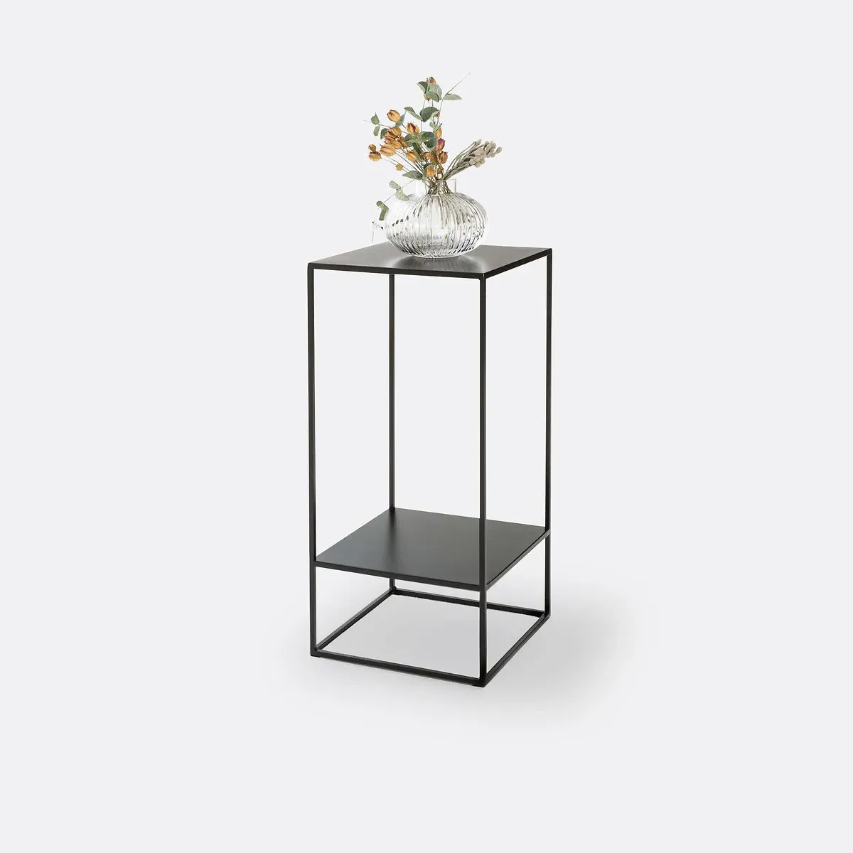Miva 2-Tier Side Table - Black, Steel product