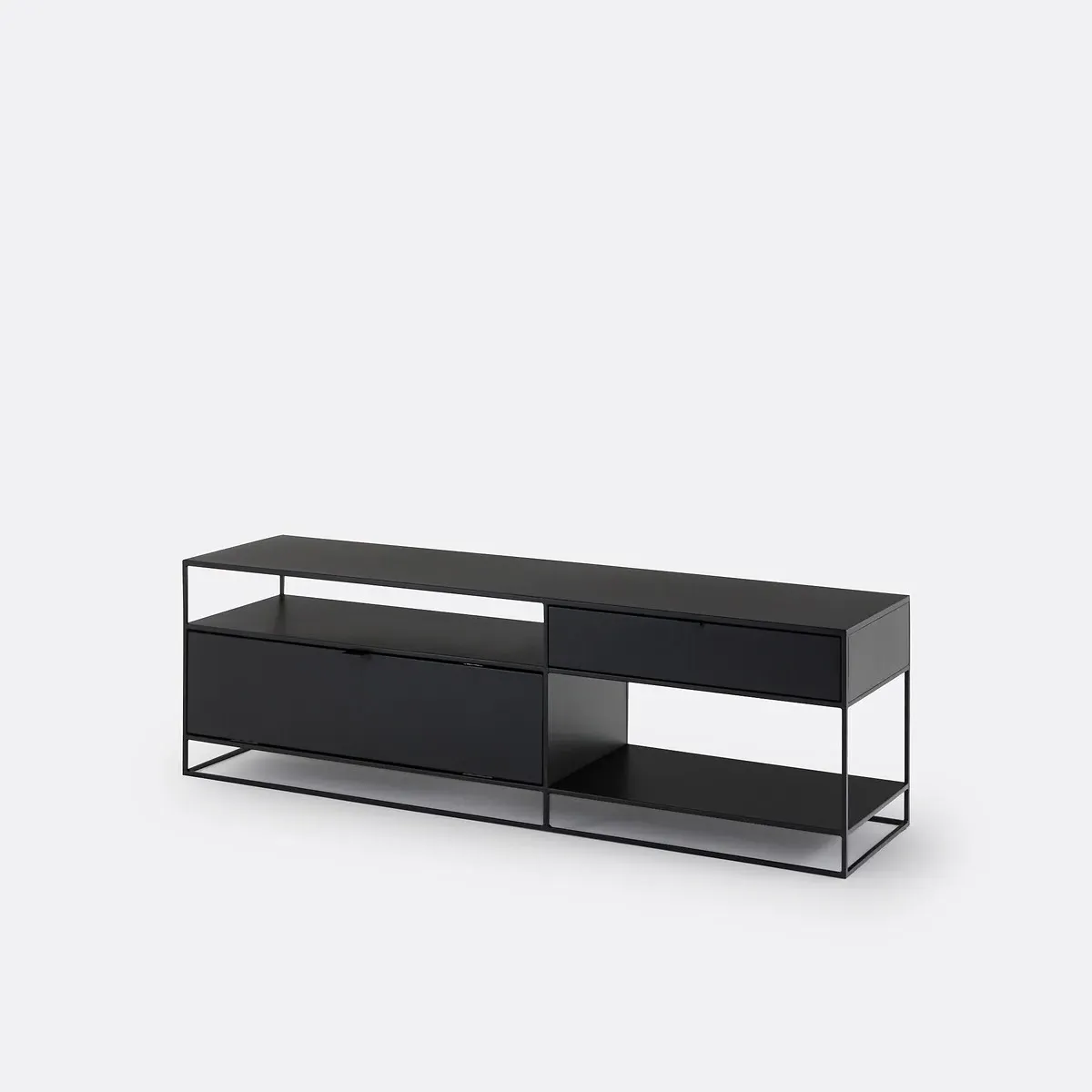 Miva TV Stand with Storage - Black, Steel product