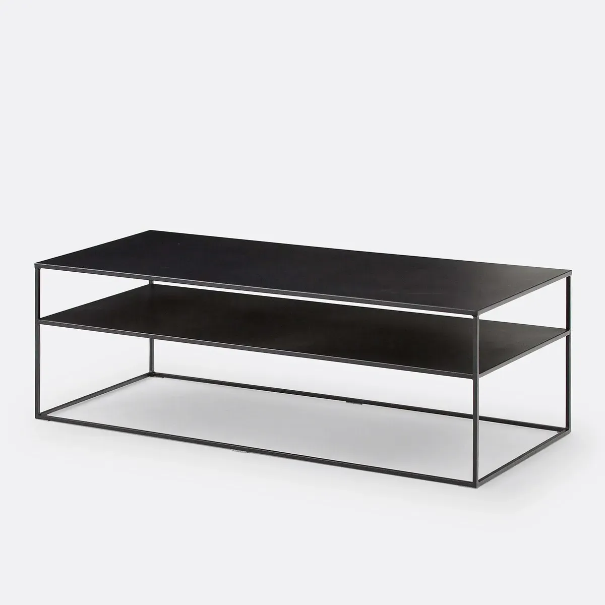 Miva Two-Tier Coffee Table - Black, Steel product