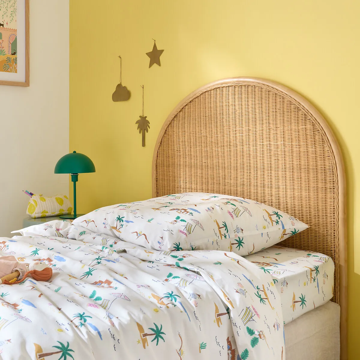 Molly Reversible Rattan Headboard - Natural alternate view