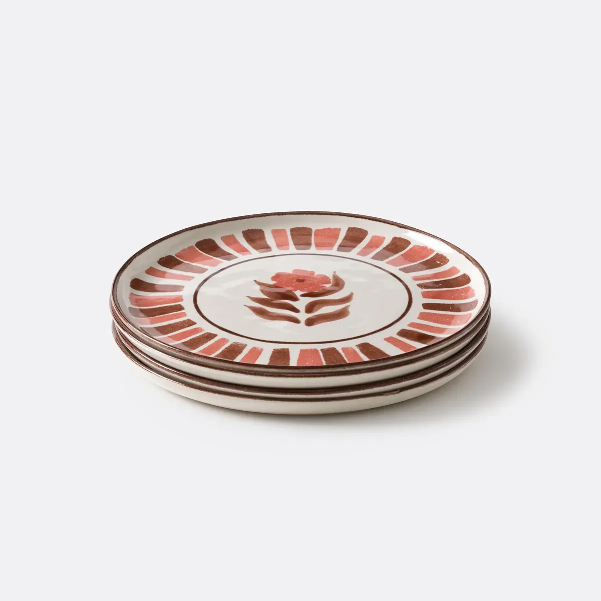 Montesol Set of 4 Dessert Plates - Multi-Coloured, Stoneware product