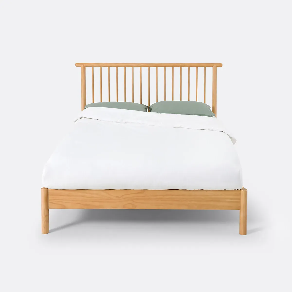 Mora King Size Bed Frame with Slatted Base - Natural, Solid Pine alternate view