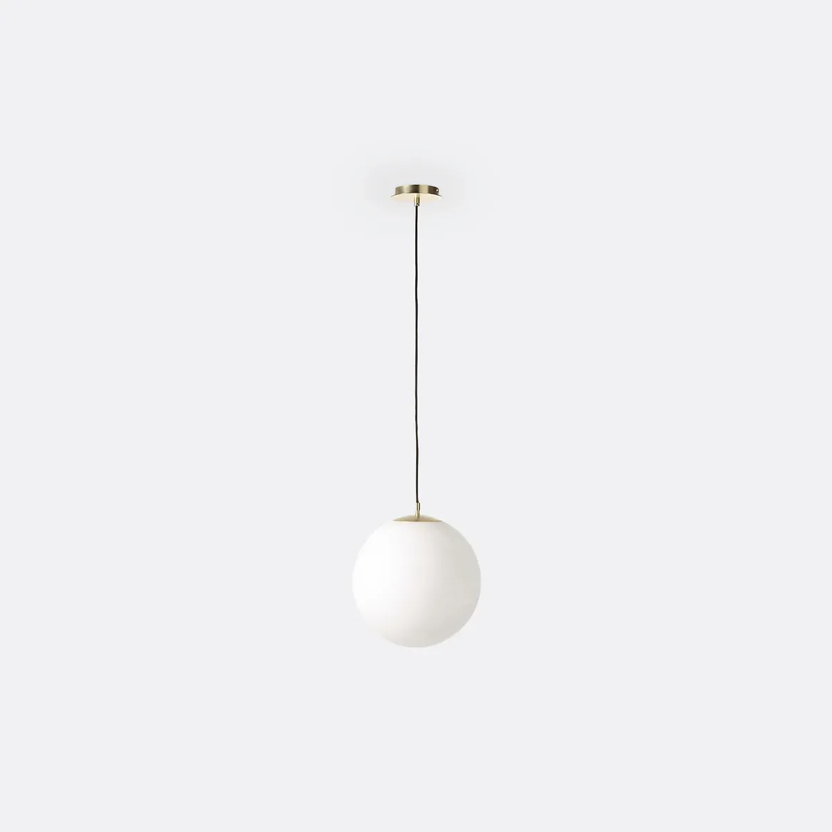 Moricio 30cm Globe Ceiling Light - White, Opaline Glass & Brass product