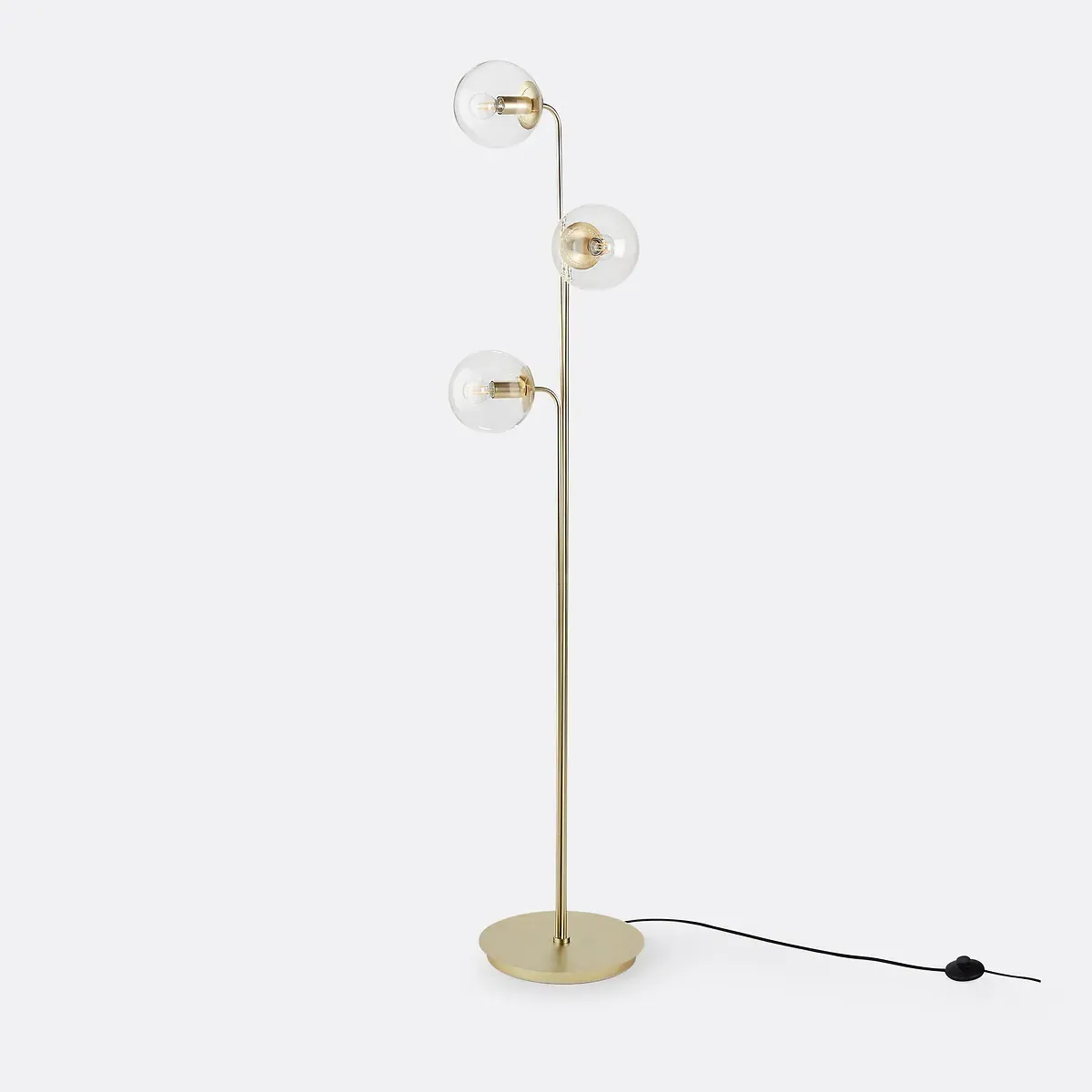 Moricio Floor Lamp - Brass, Glass product