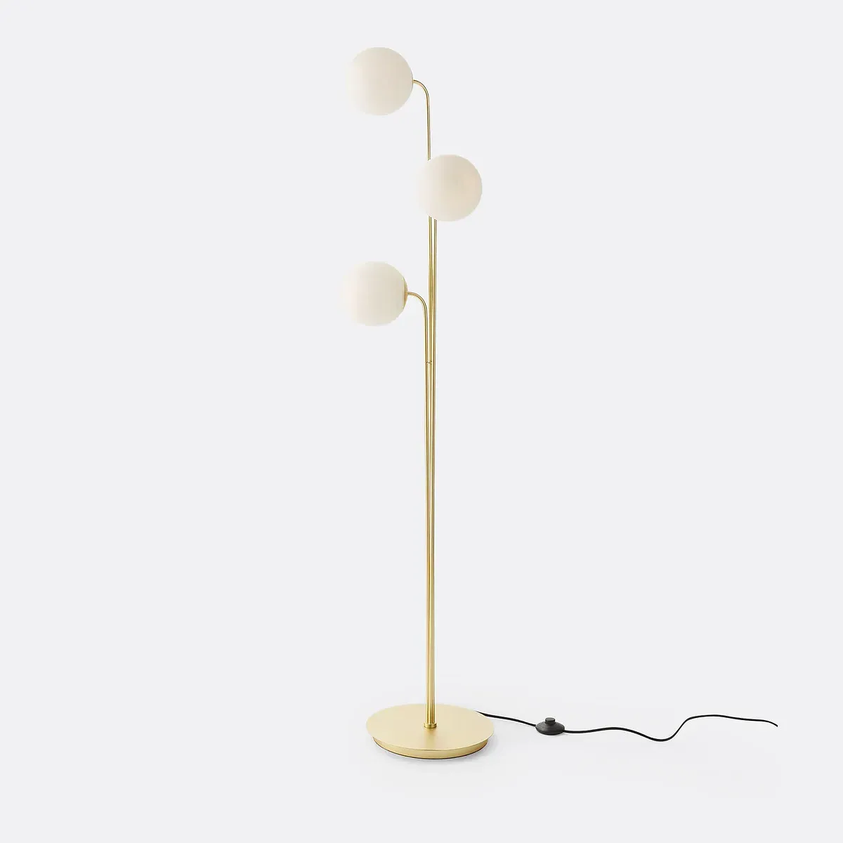 Moricio Floor Lamp - Brass, Opaline Glass product
