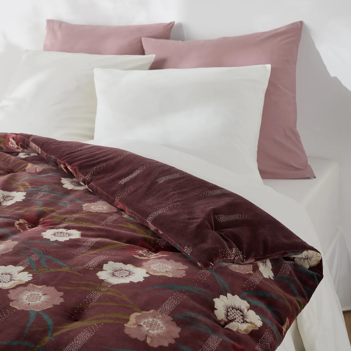 Mowan Printed Quilt - Multi-Coloured, Cotton Velour alternate view