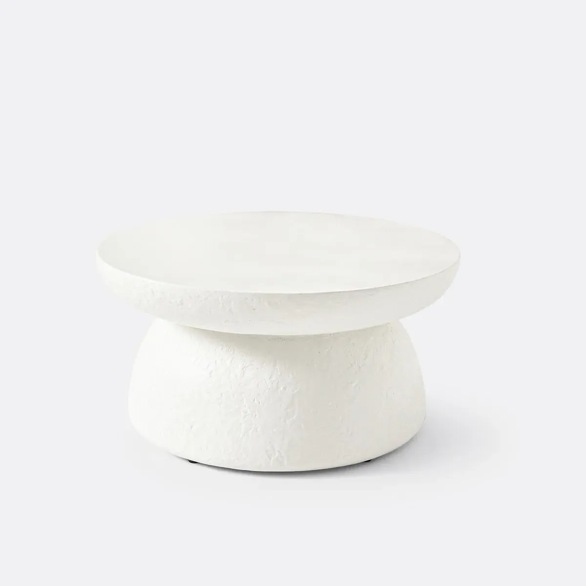 Muimui Round Coffee Table - Ecru, Polyresin product