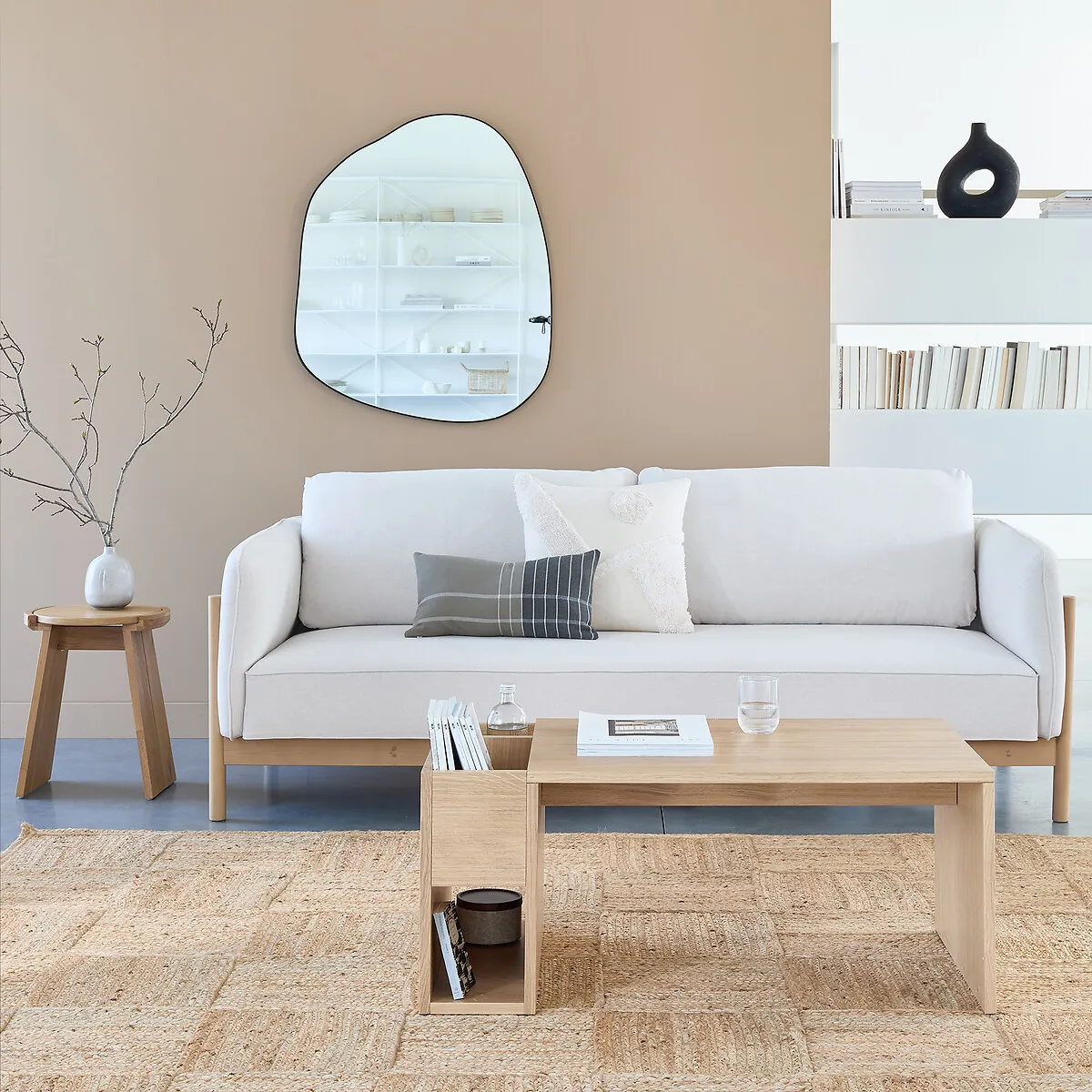 Mulfier Check Woven Jute Rug - Natural alternate view