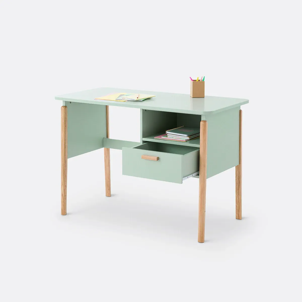 Nadil Desk with Drawer - Sage Green, MDF product