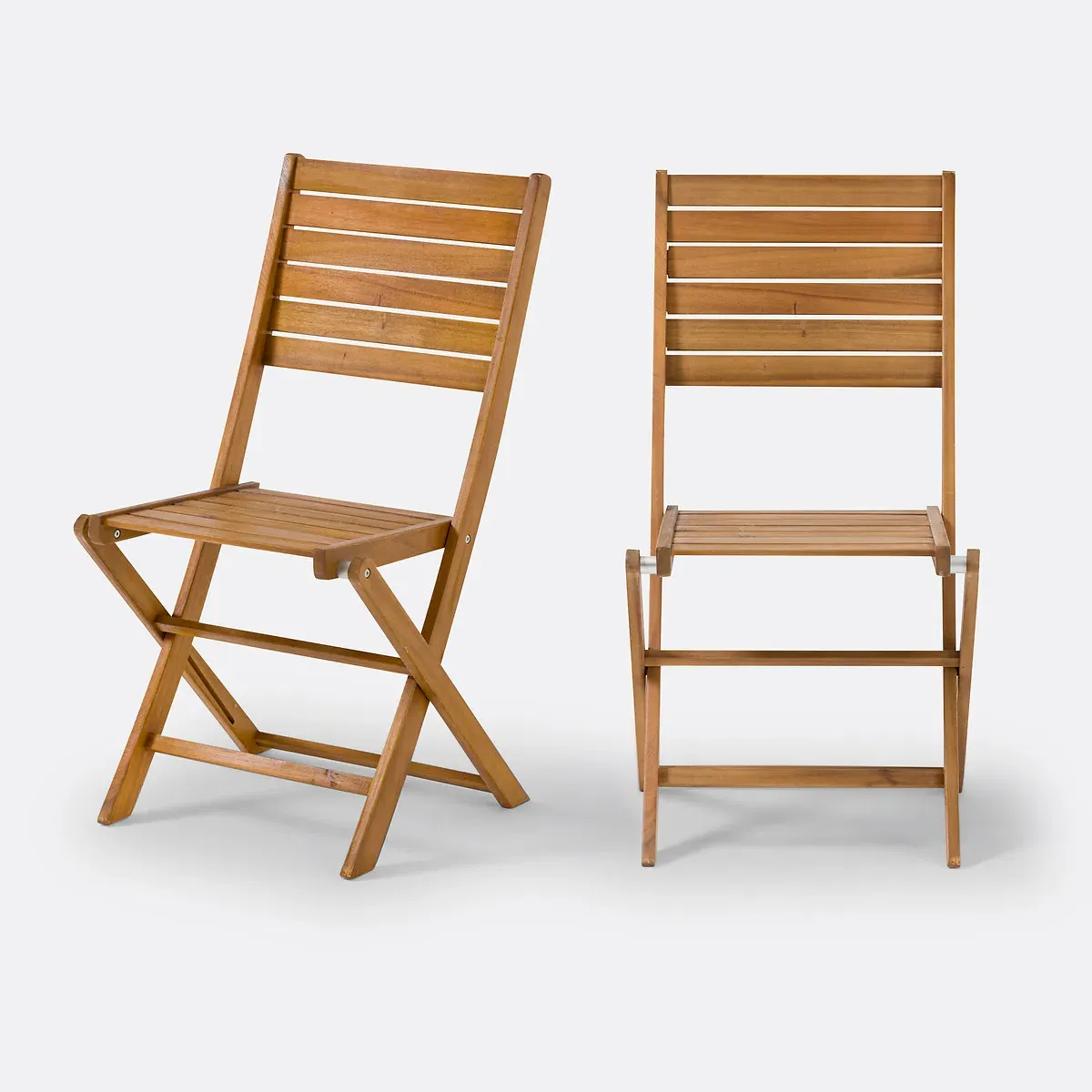 Napli Set of 2 Folding Garden Chairs - Acacia product