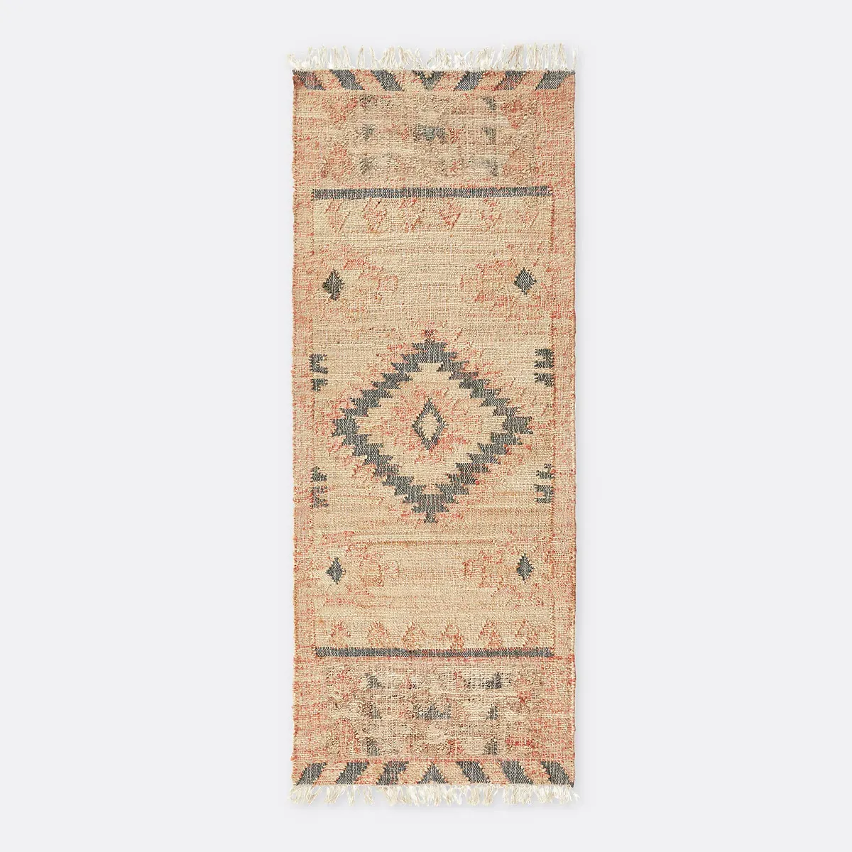Navaja Kilim Runner Aged Effect - Multi-Coloured, Jute product