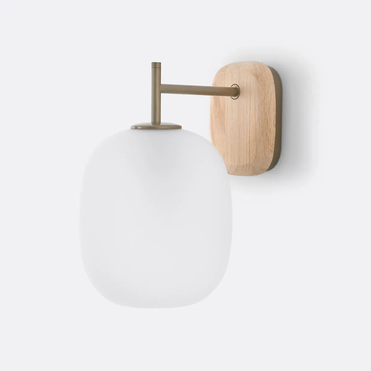 Navida Wall Lamp - Transparent, Frosted Glass & Oak product