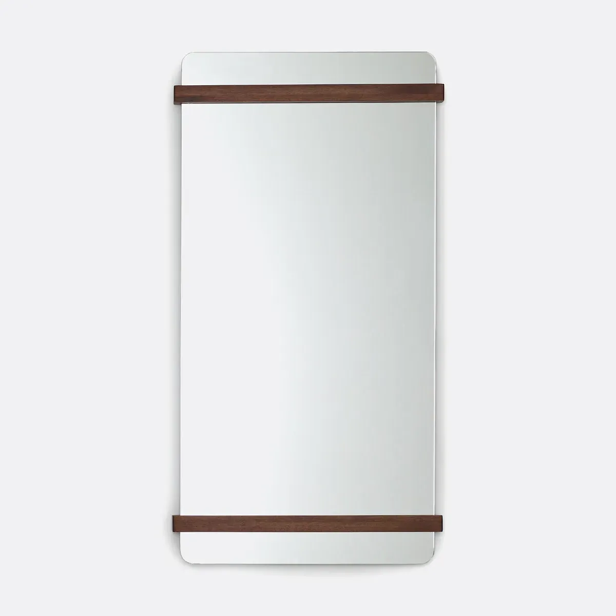 Nemma Rectangular Wall Mirror - Walnut product