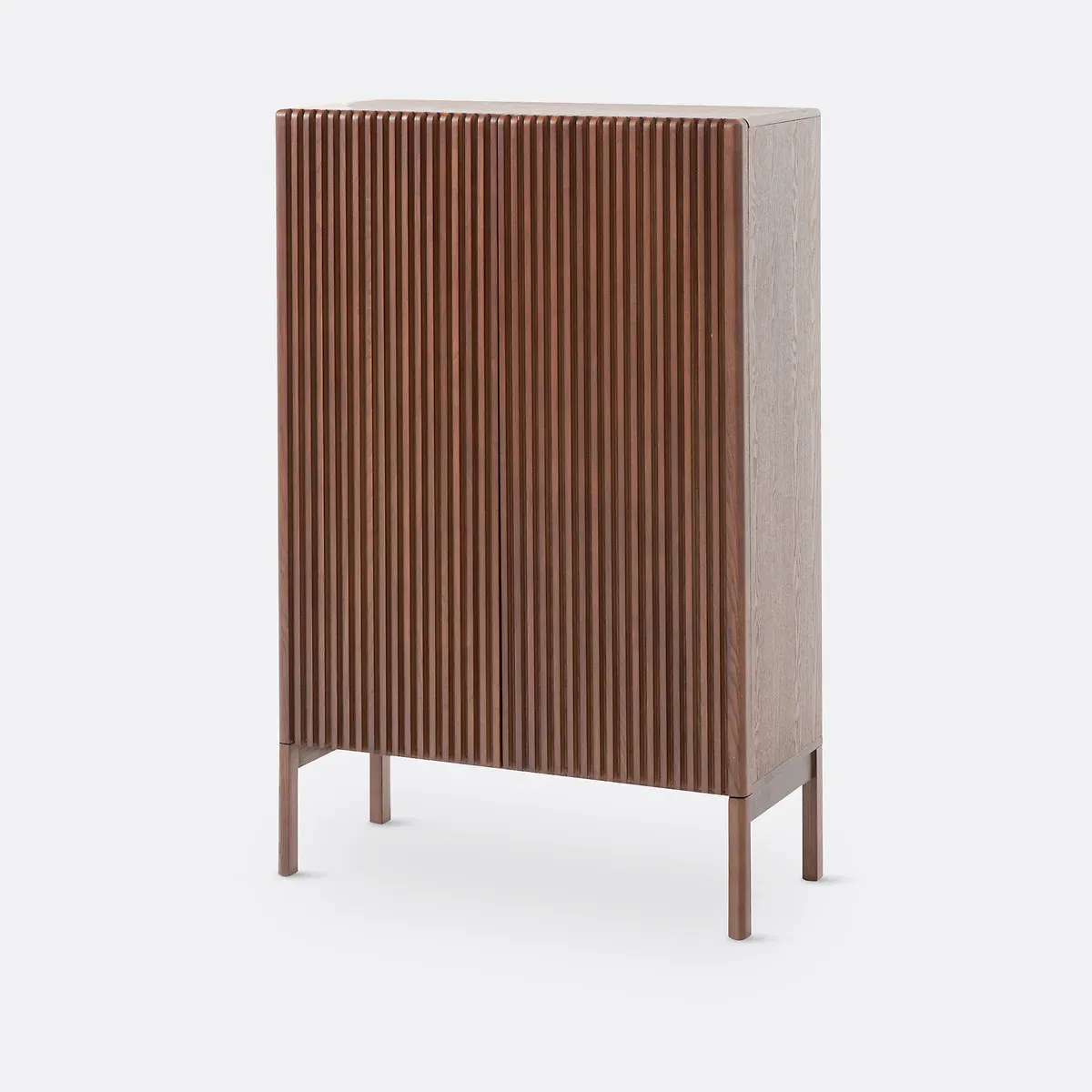 Neottie 2-Door Tall Sideboard - Walnut, Ash Veneer MDF product