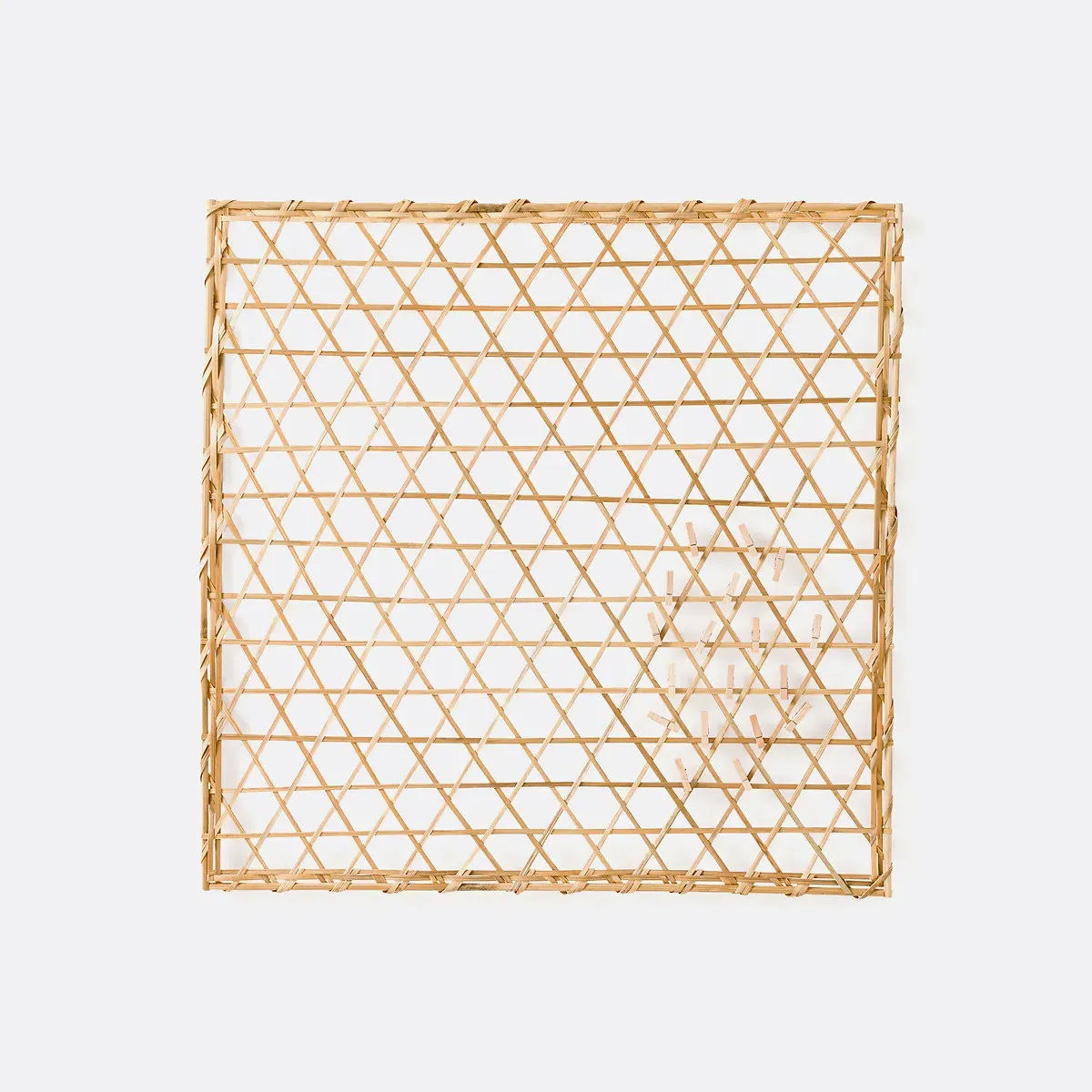 Nidzo Square Decorative Frame - Natural, Bamboo product