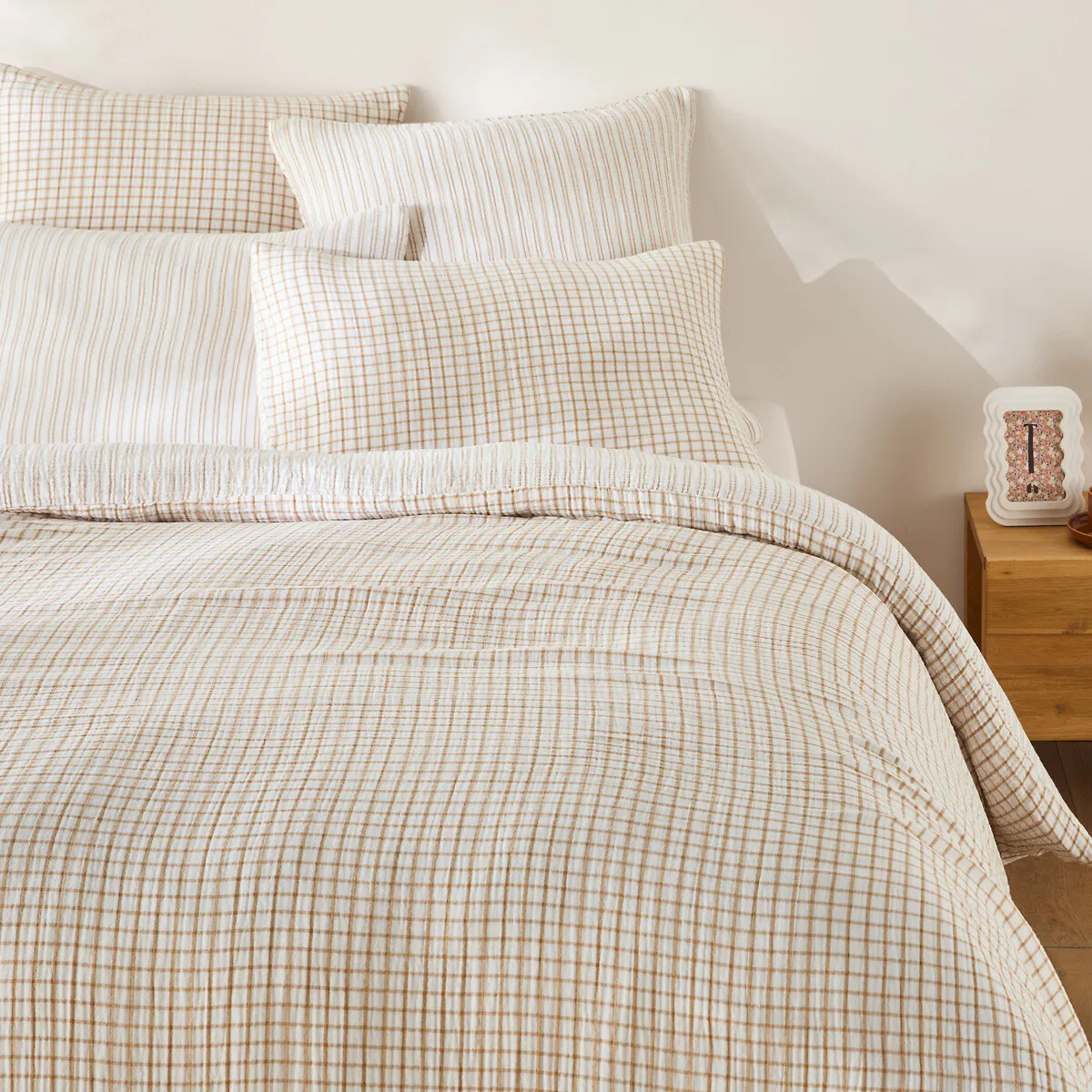 Nigel Duvet Cover - White, Cotton Muslin product