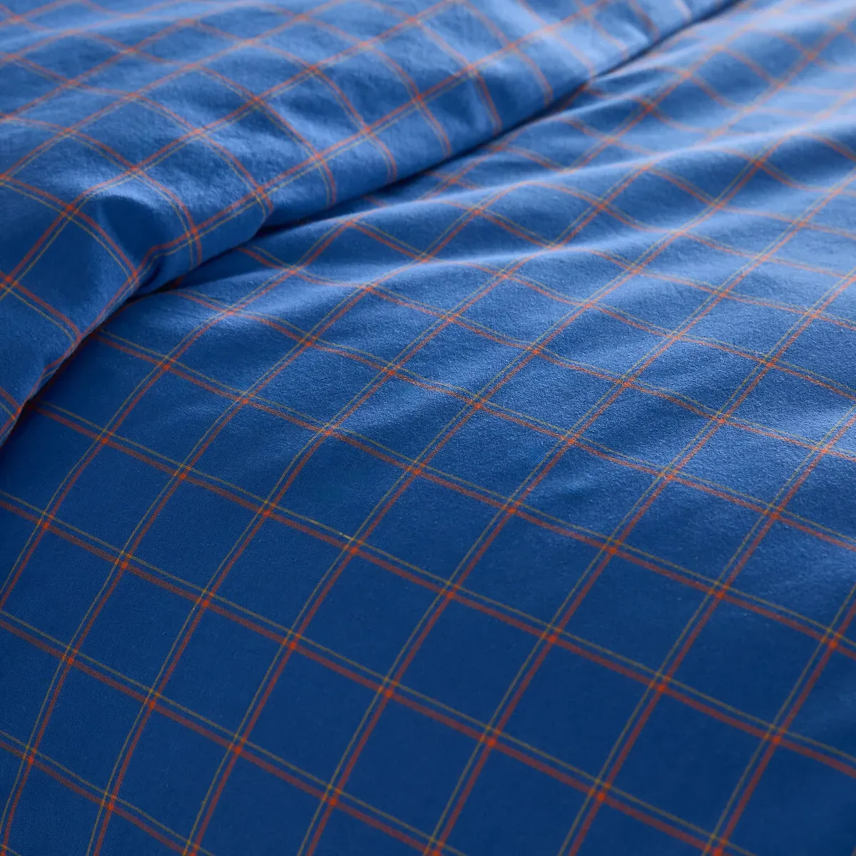 Nikki Duvet Cover - Blue, Washed Cotton alternate view