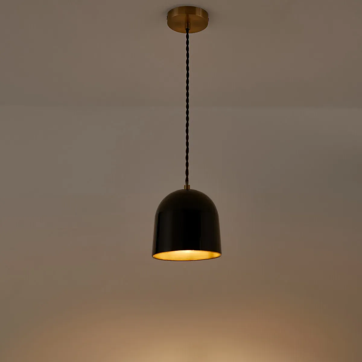 Nilana 15cm Ceramic Ceiling Light - Black alternate view
