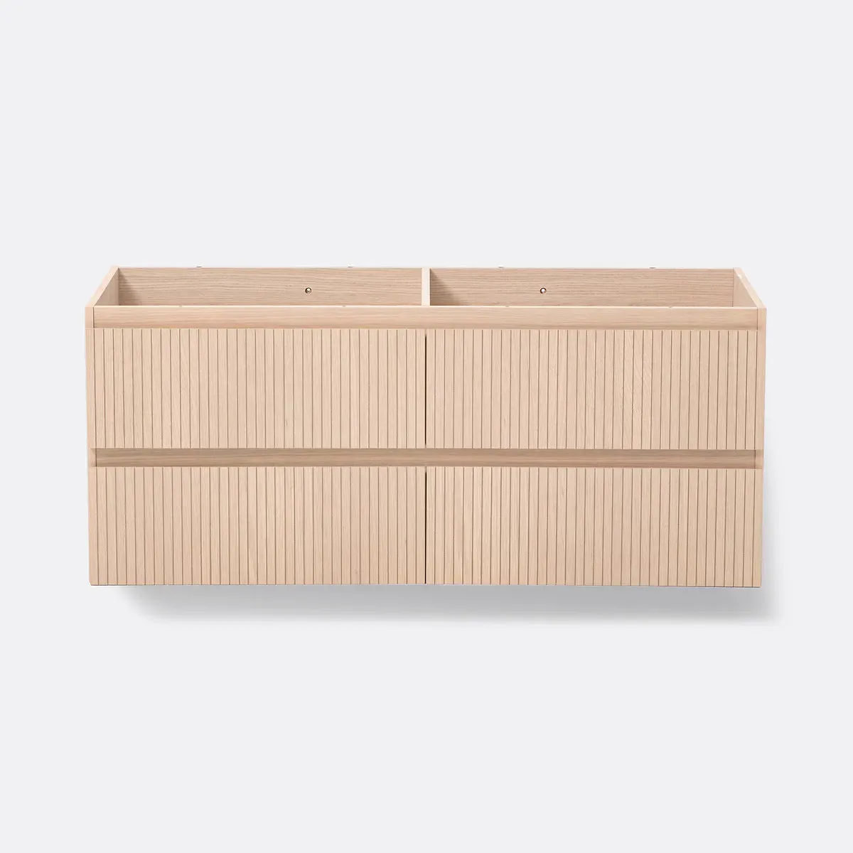 Nilia L120cm Wall-Mounted Vanity Unit - Natural Oak Veneer alternate view