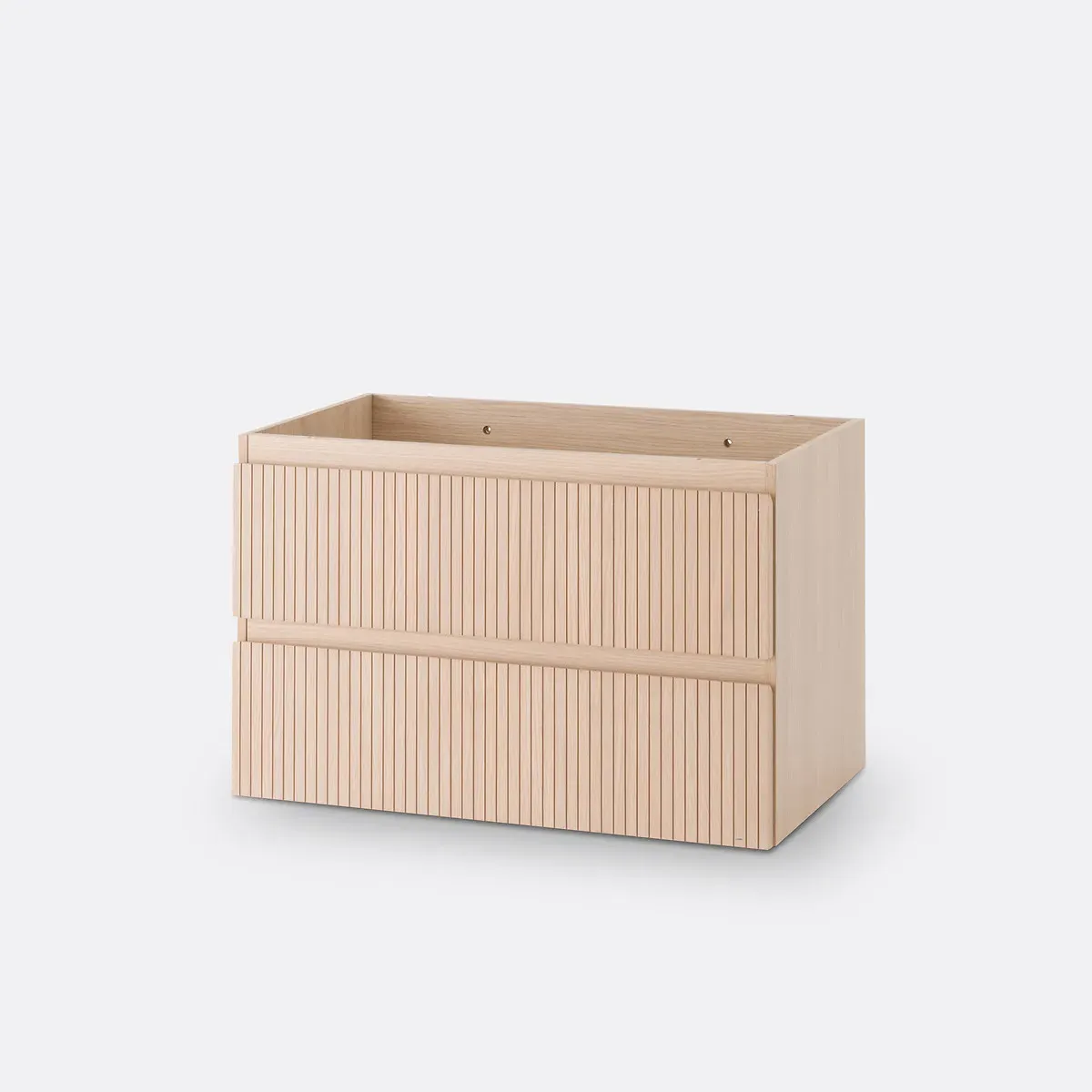 Nilia Wall-Mounted 2-Drawer Vanity Unit - Natural Oak Veneer product