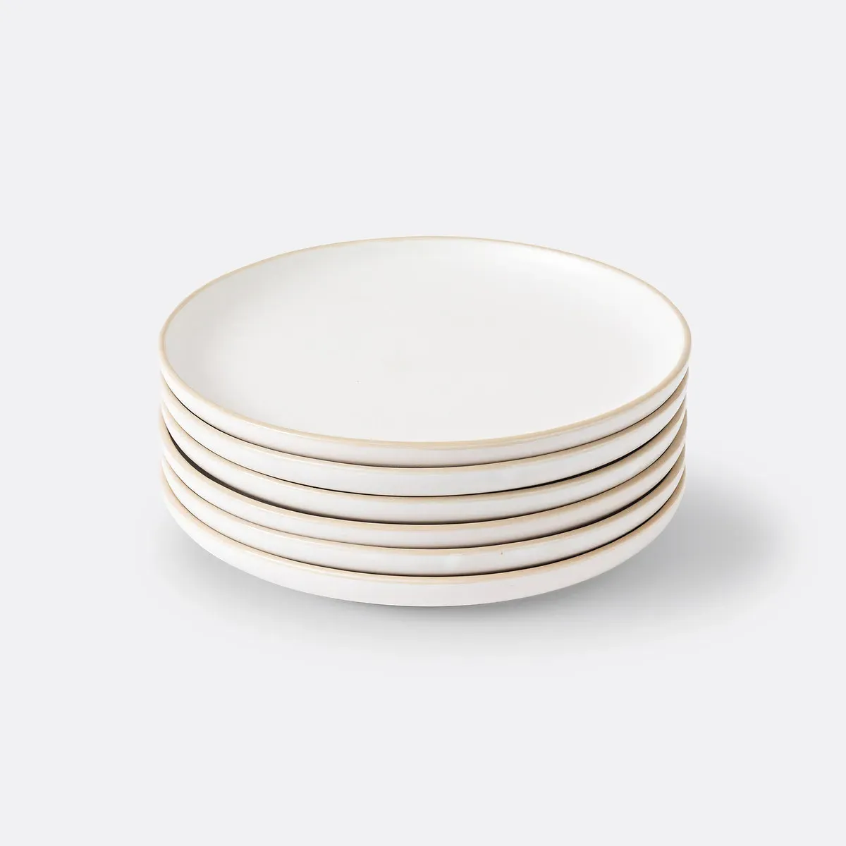 Nordik Set of 6 Dessert Plates - Ecru, Stoneware product