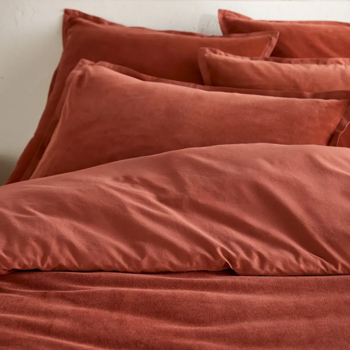 Noria Double-Sided Duvet Cover - Sienna, Cotton Velvet alternate view