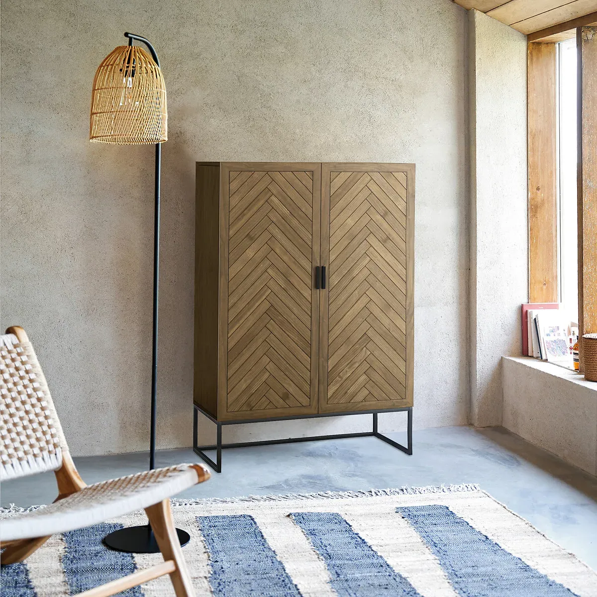 Nottingham 2-Door Cabinet - Pine, Solid Wood alternate view