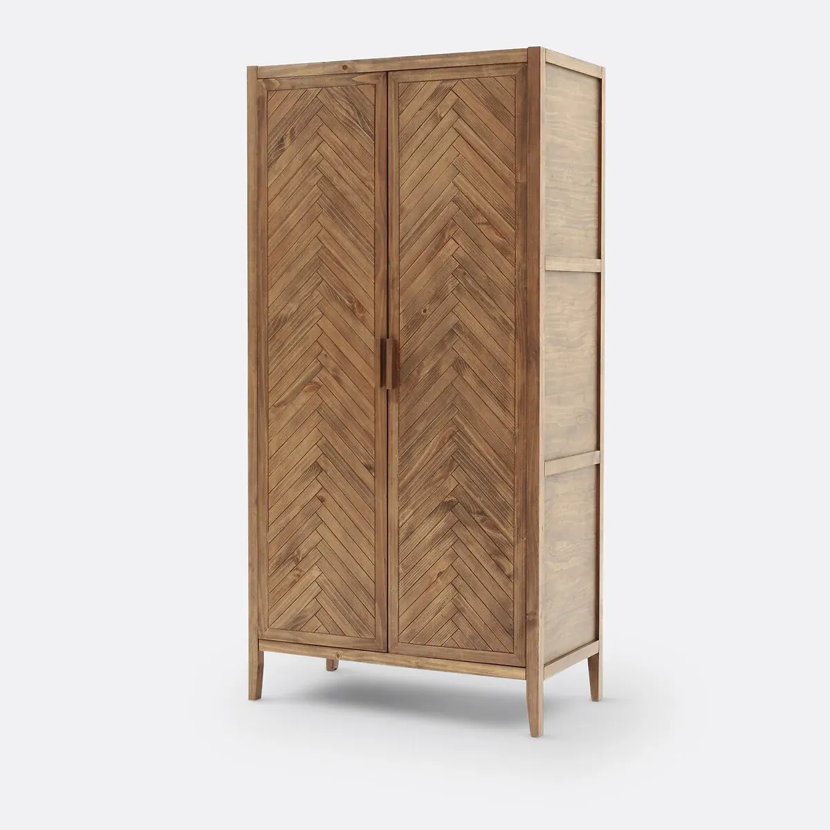 Nottingham 2-Door Wardrobe - Dark Wood, Solid Pine product