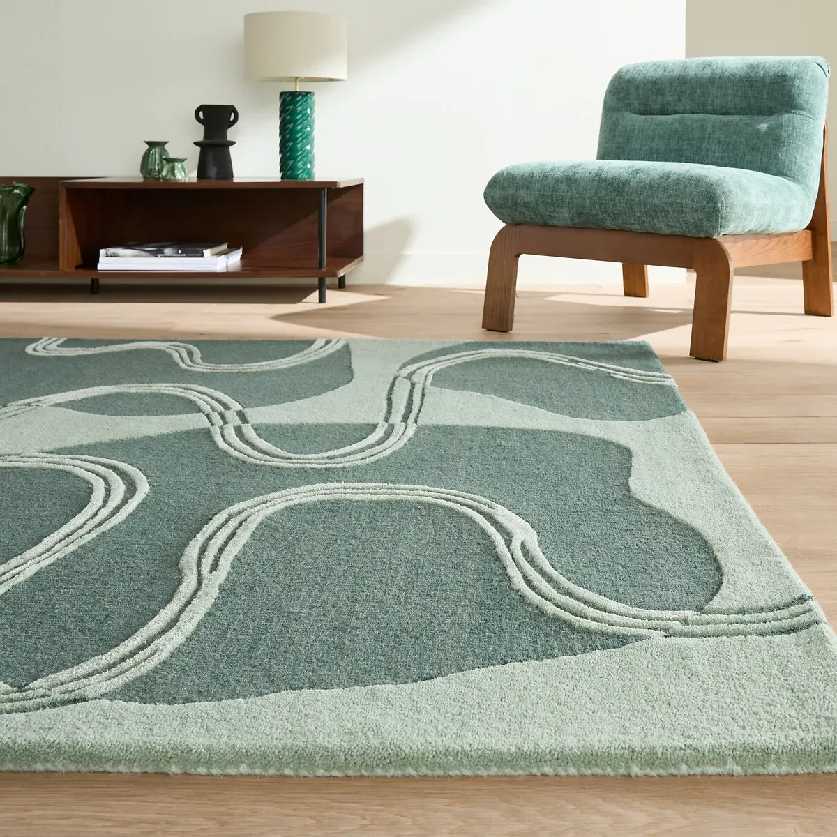 Notton Hand-Tufted Wool Rug - Green product