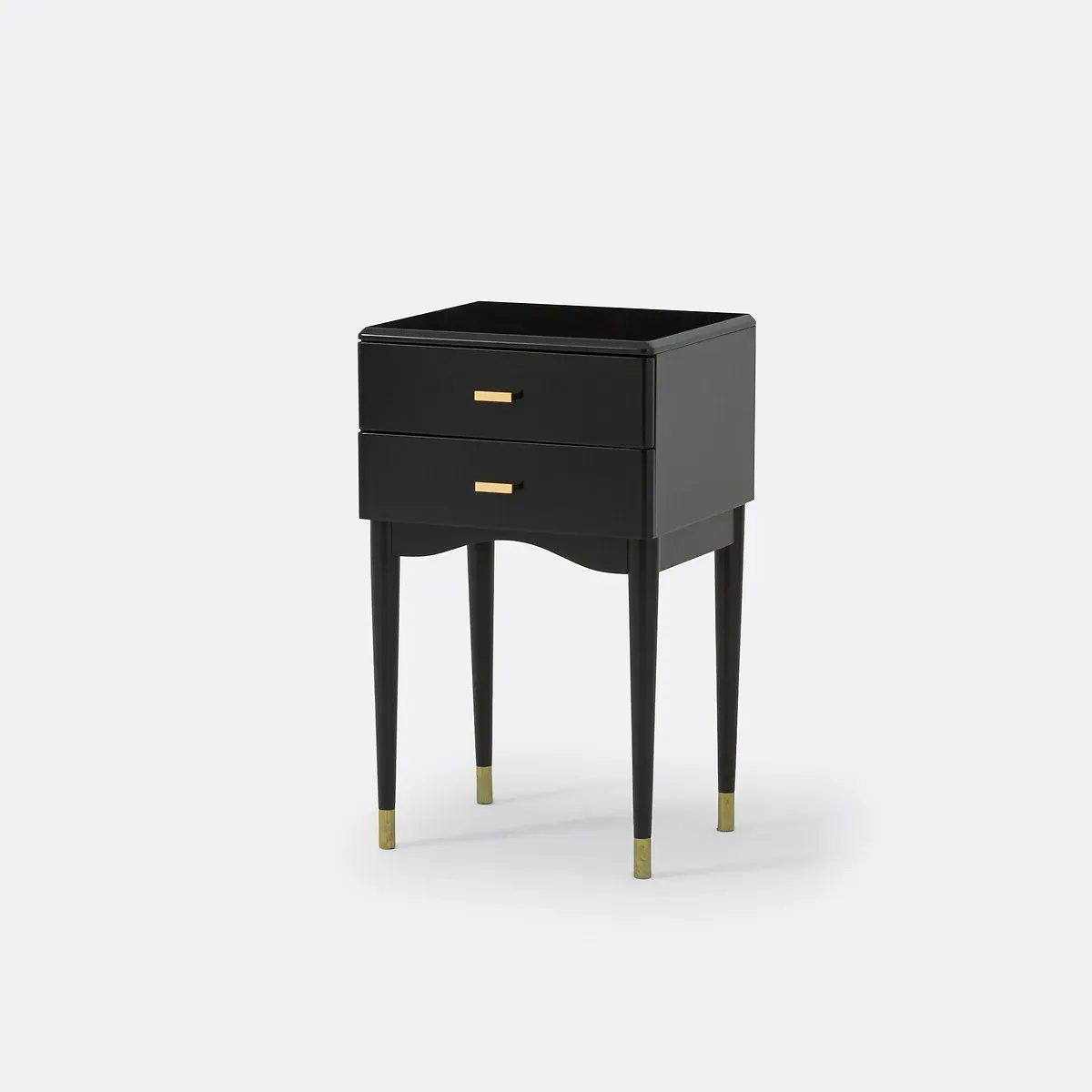 Novani 2-Drawer Bedside Table - Black, Birch product