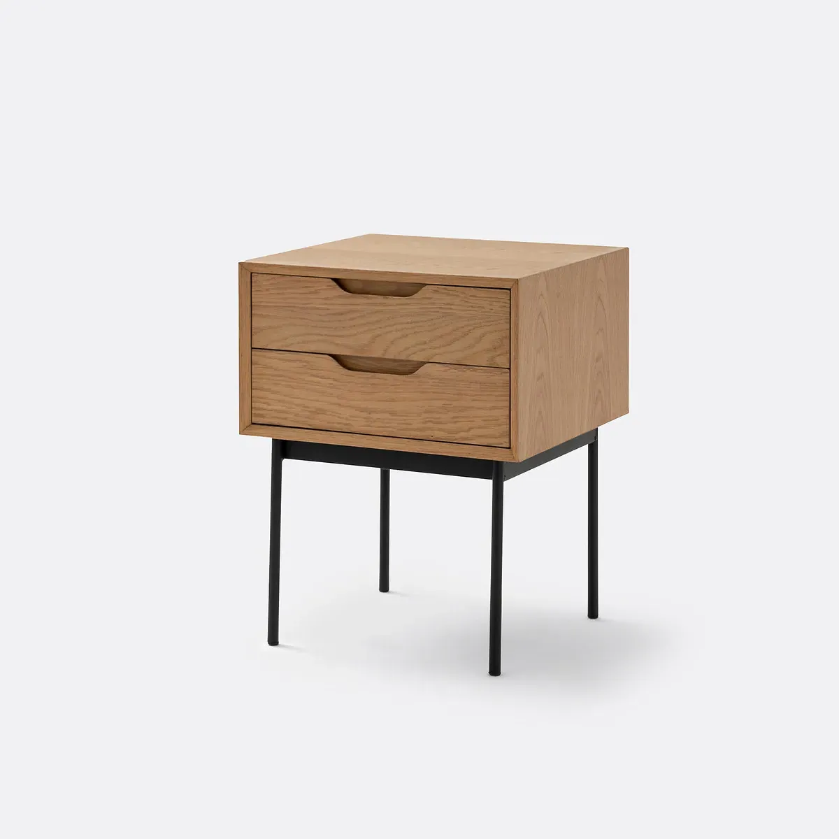 Noyeto 2-Drawer Bedside Table - Oak, MDF product