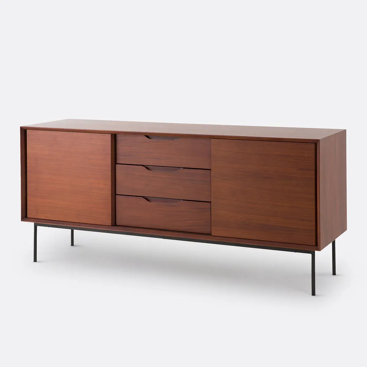 Noyeto Sideboard with Sliding Doors - Walnut, MDF product