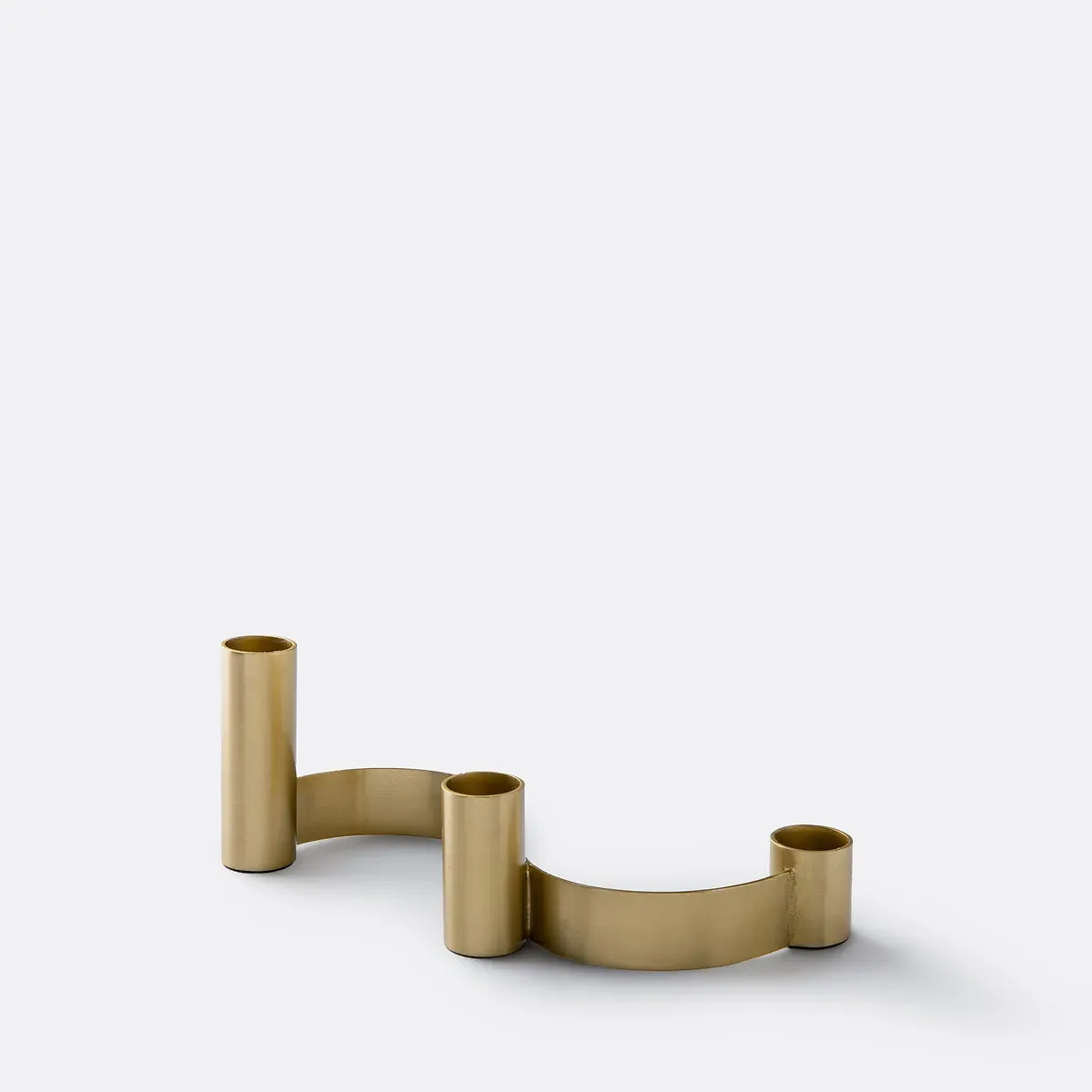 Nymora 3-Candle Holder - Brass, Iron product