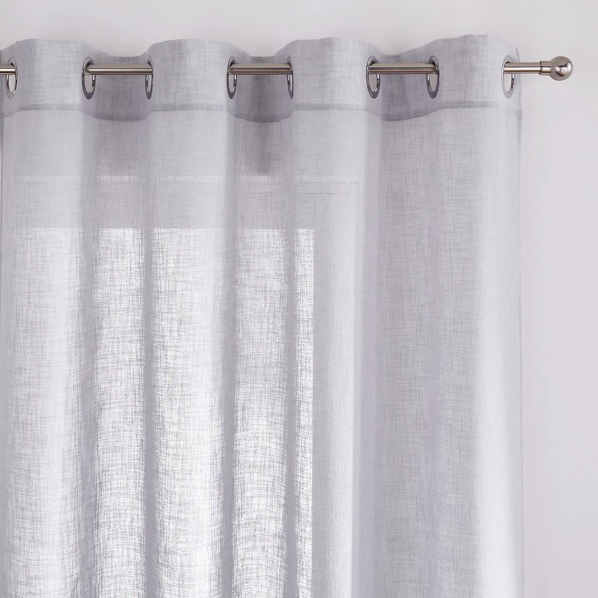 Nyong Voile Eyelet Panel - Grey, Polyester product
