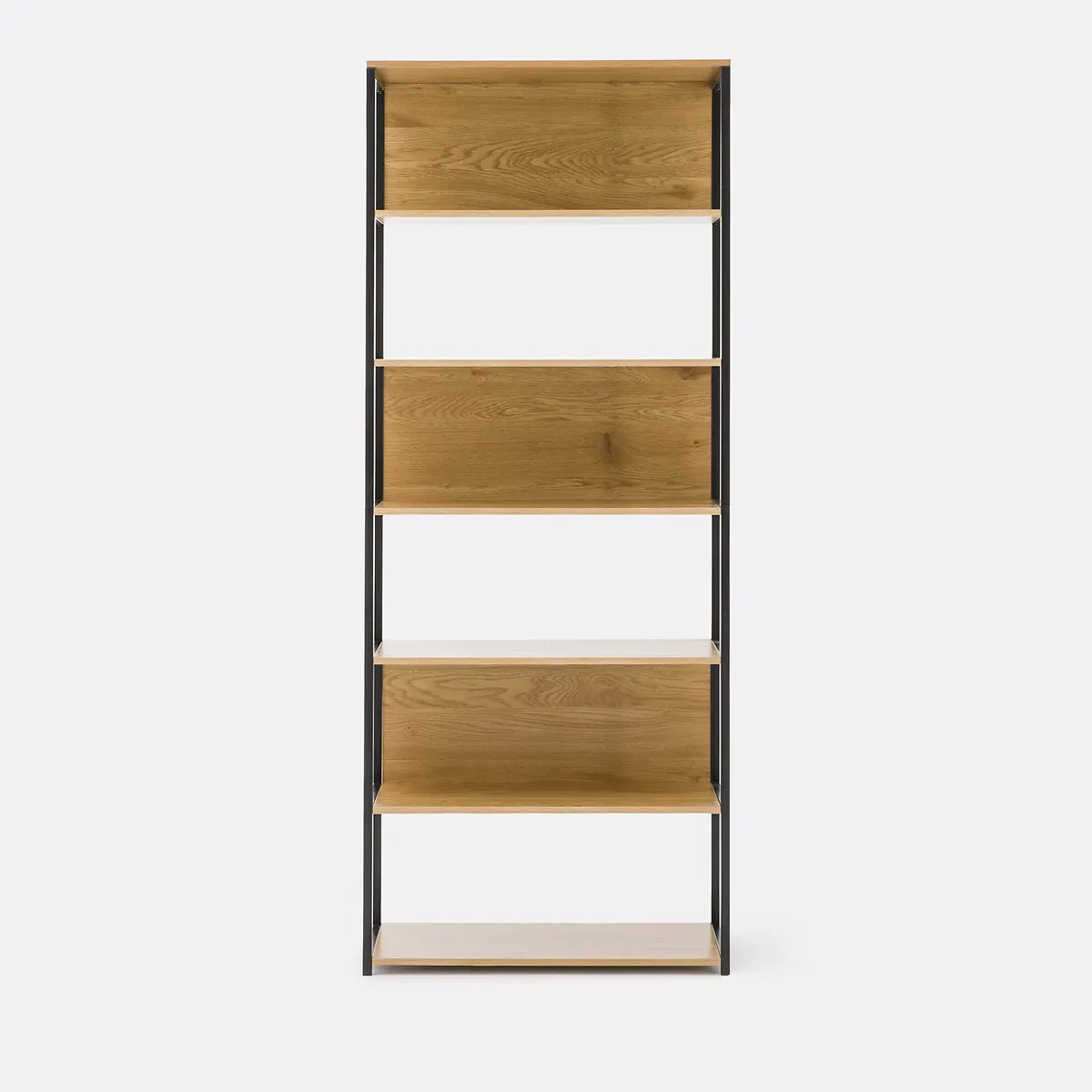 Oaki Wardrobe Module with 3 Boxes and 6 Shelves - Black, MDF alternate view