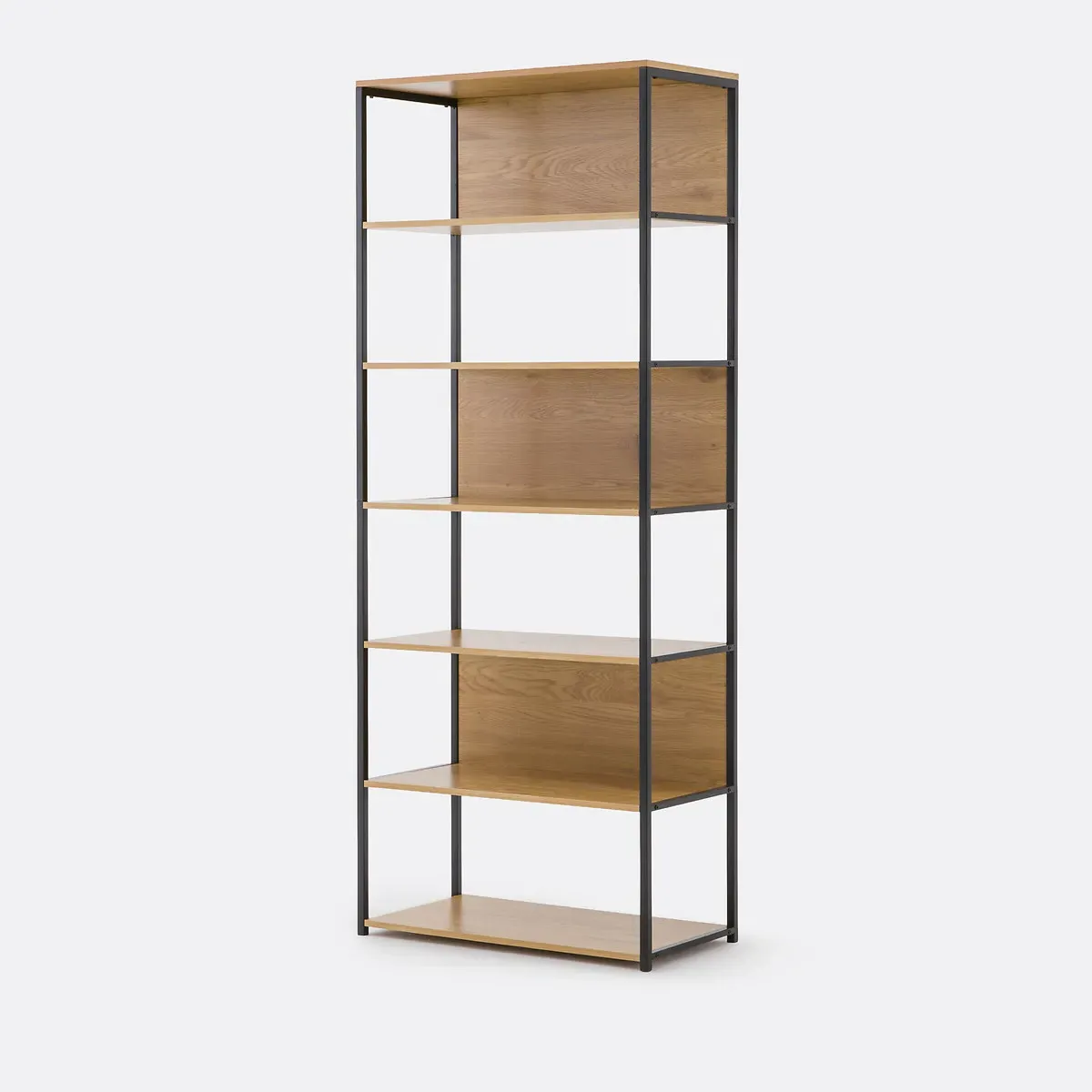 Oaki Wardrobe Module with 3 Boxes and 6 Shelves - Black, MDF product