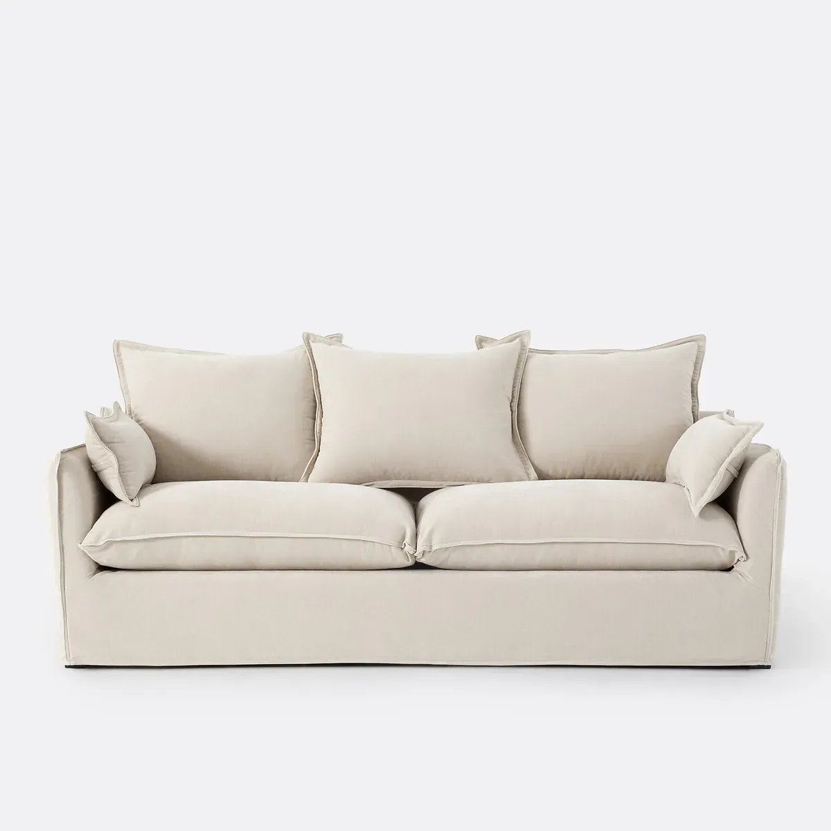 Odna 3-Seater Sofa with Removable Cover - Beige, Polyester alternate view