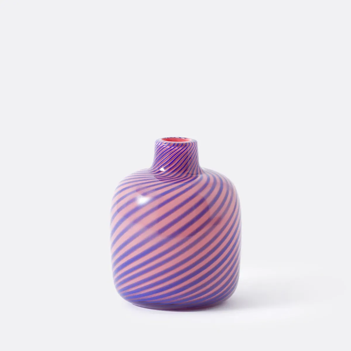 Olios Striped Glass Vase H16cm product