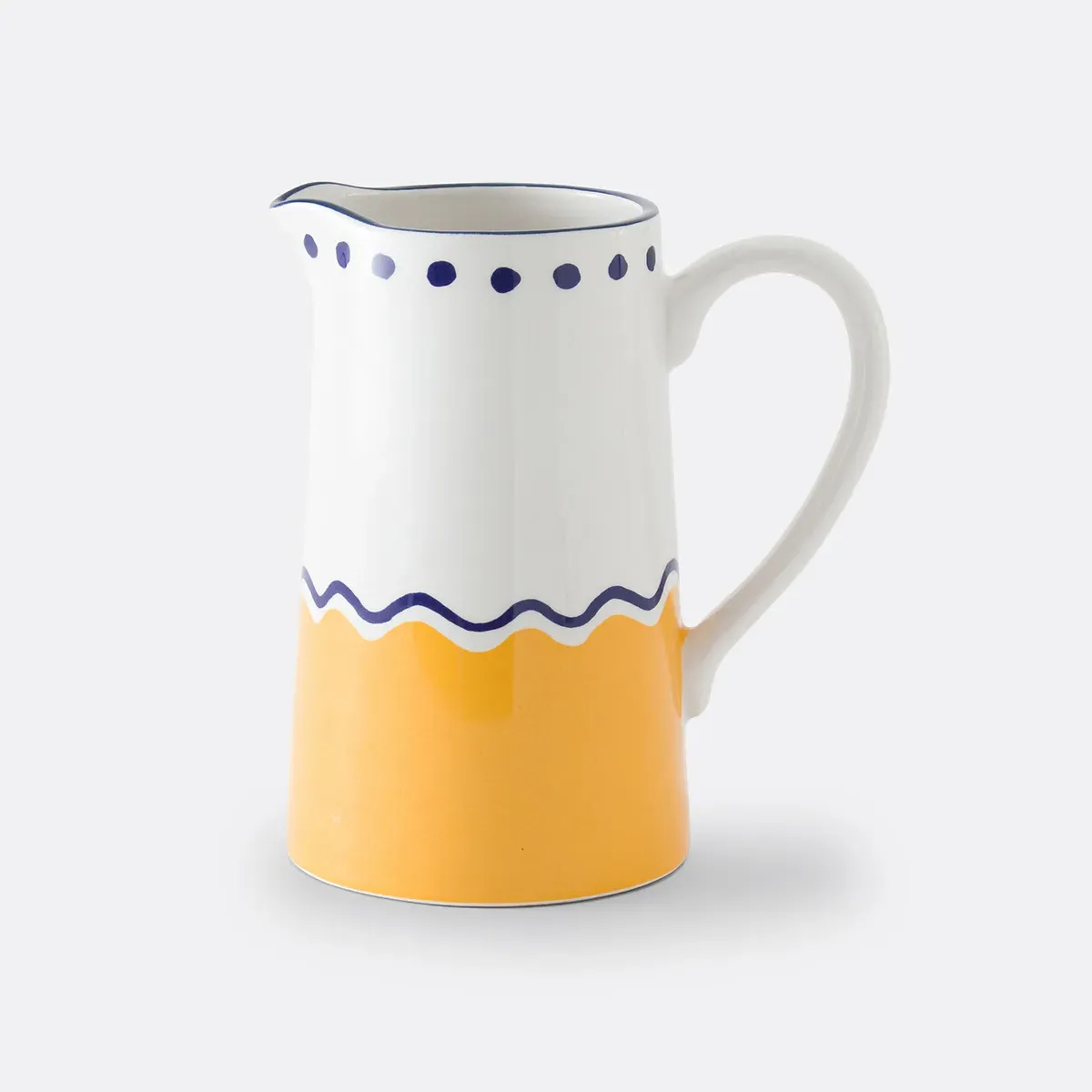 Olympe Patterned Carafe - Yellow, Earthenware product