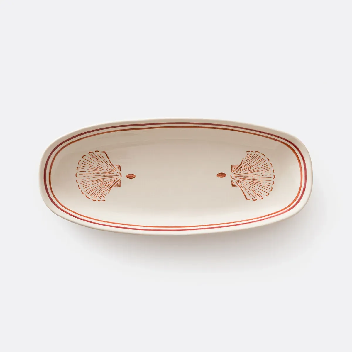 Omana Shell Pattern Ceramic Dish - Printed product