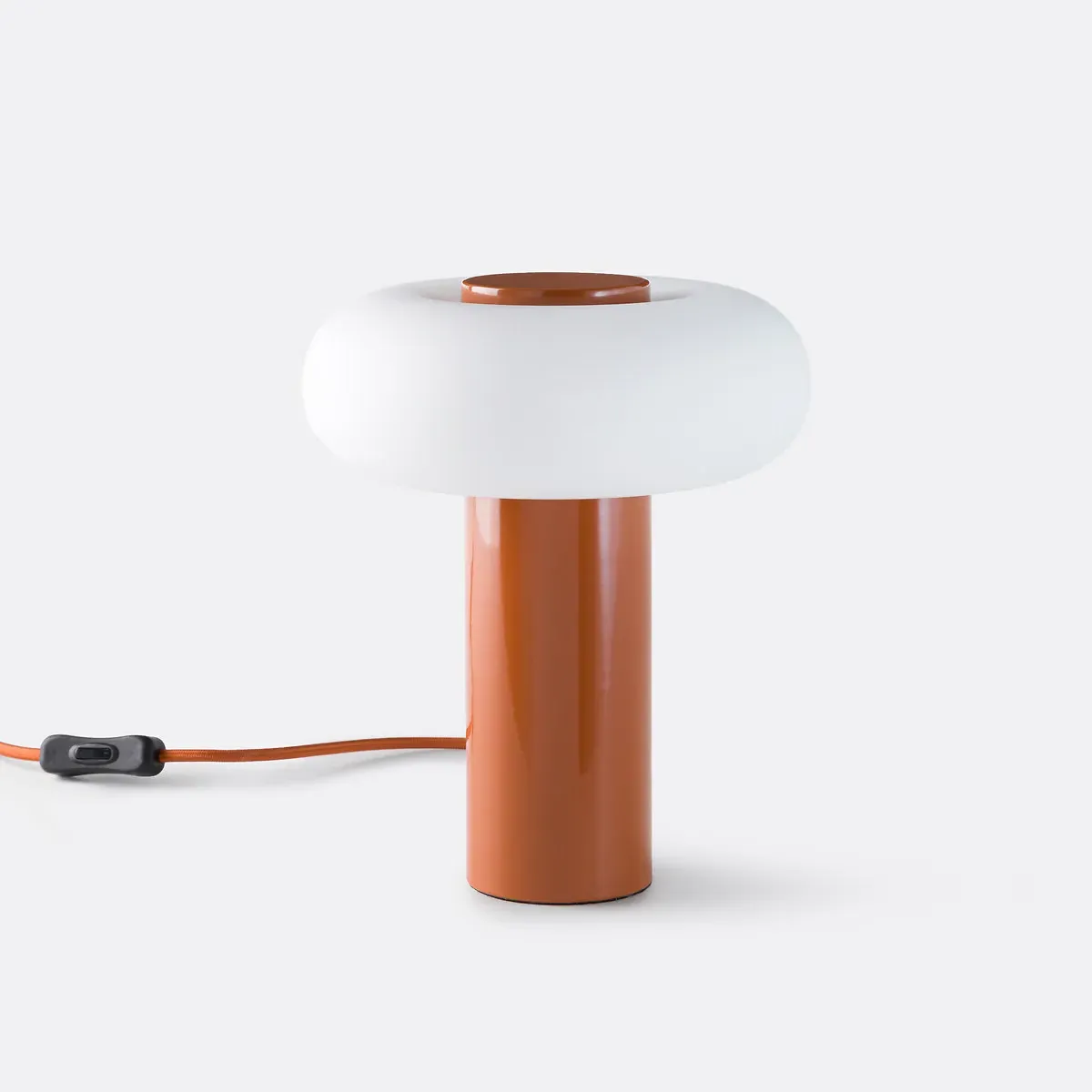 Omer Ring-Shaped Table Lamp - Caramel, Opaline Glass product
