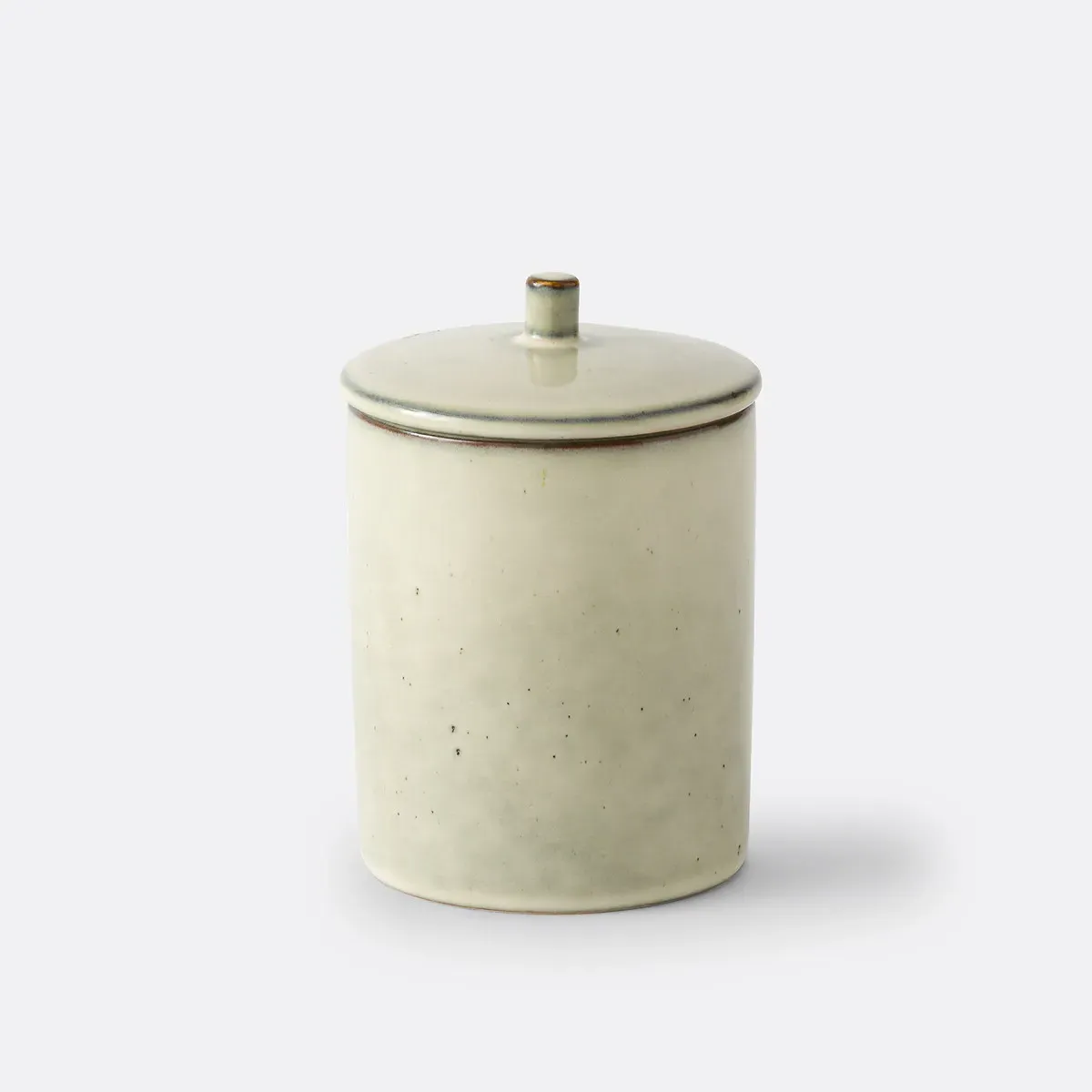 Omora Storage Pot with Lid - Ecru, Stoneware product