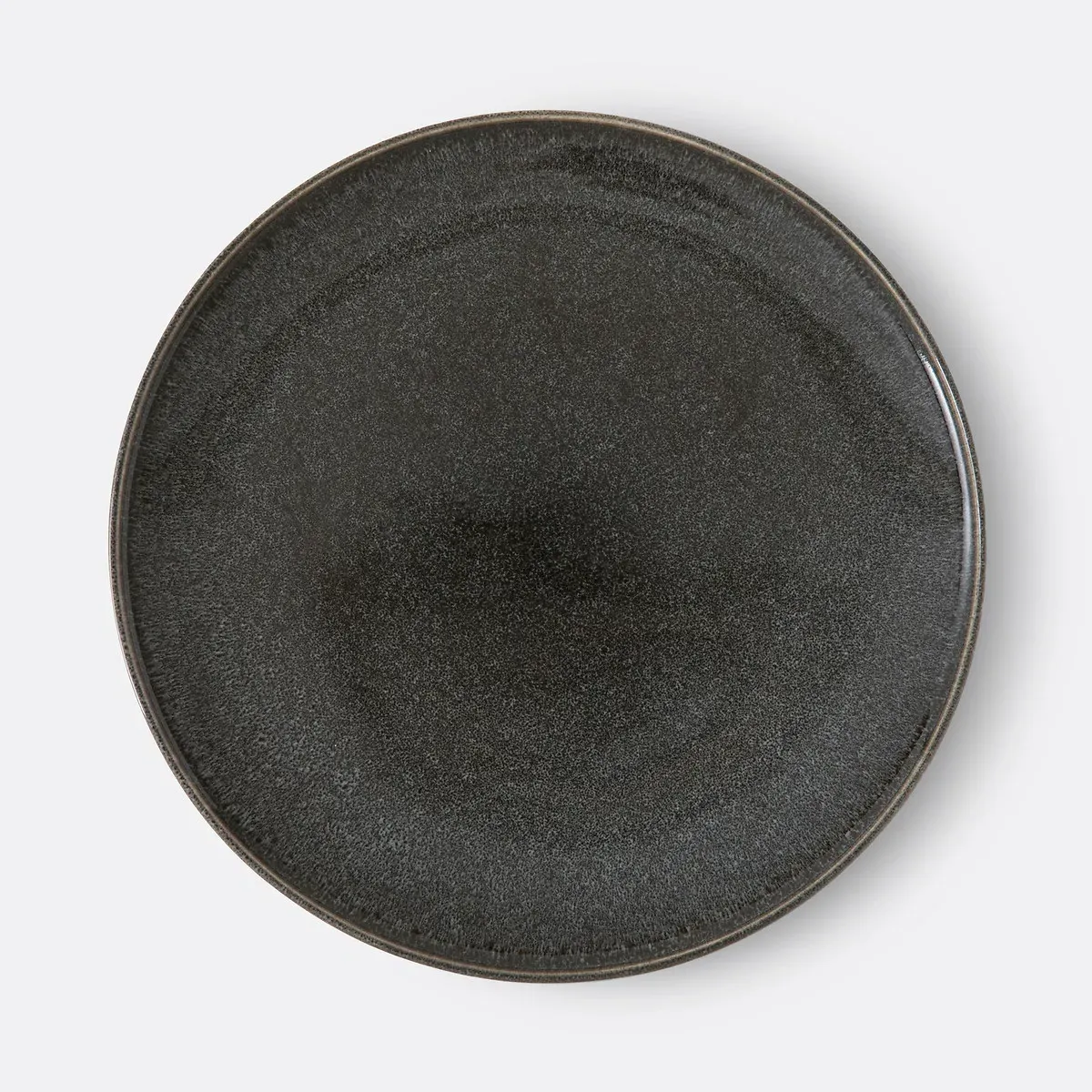 Onda Set of 6 Flat Plates - Charcoal Grey, Stoneware product