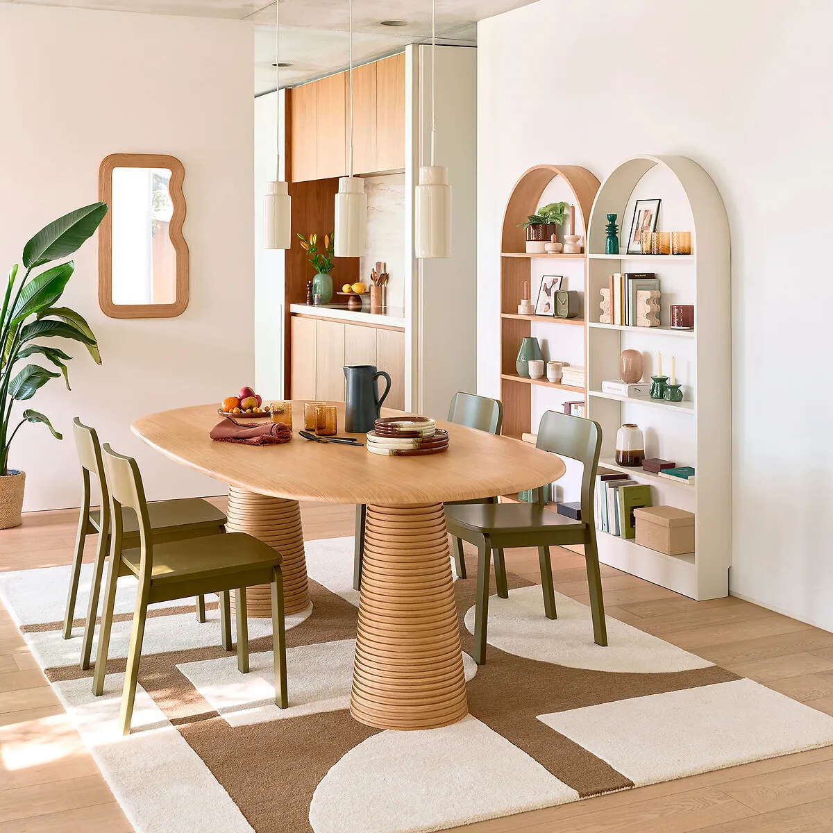Ondara Wall Mirror - Natural, Bamboo product