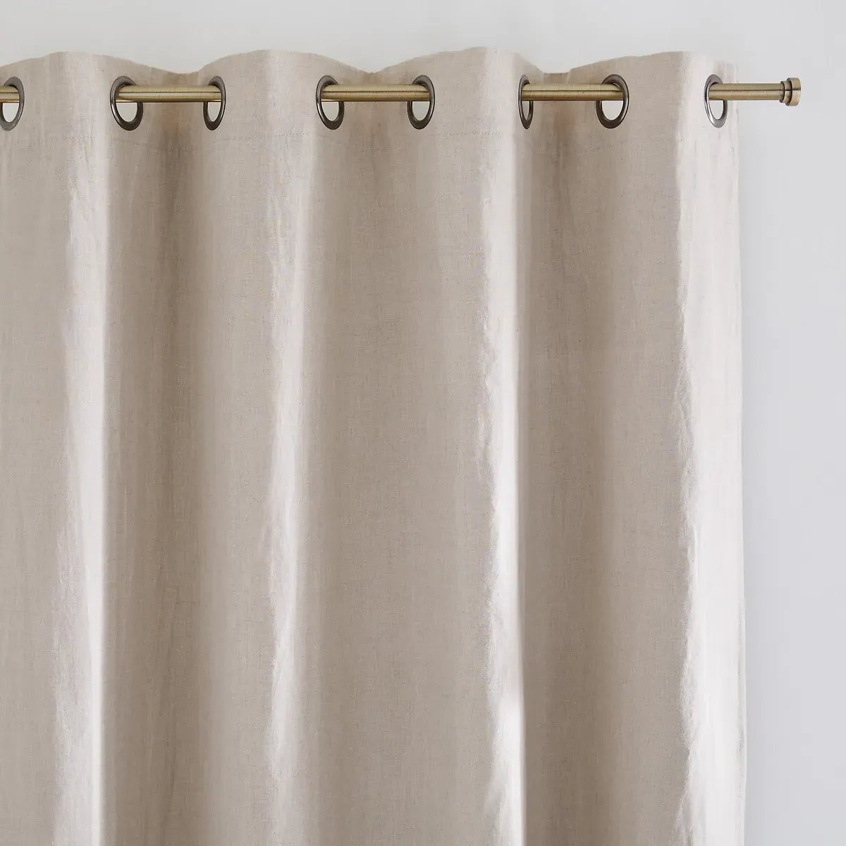 Onega Blackout Radiator Curtain - Natural, Linen alternate view