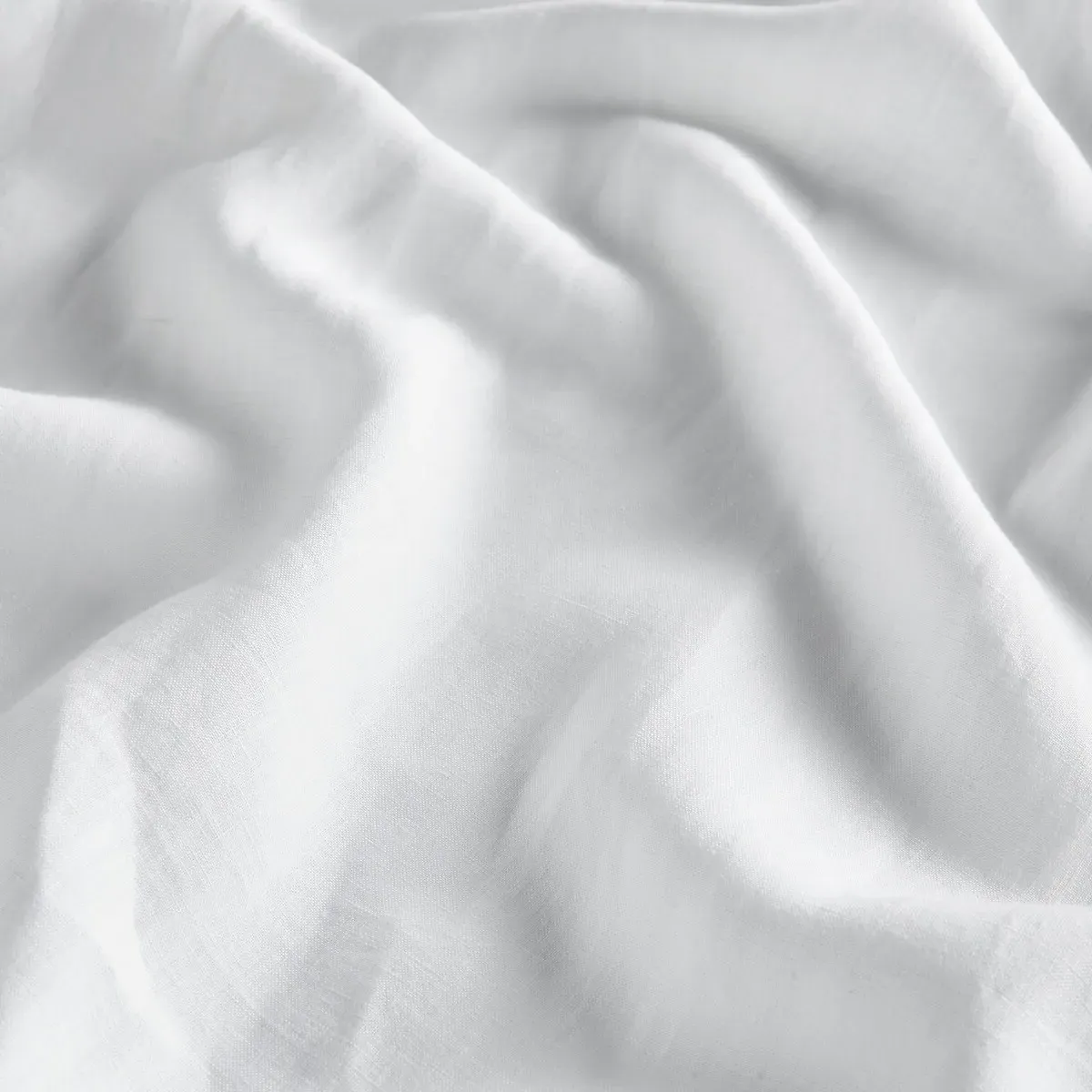 Onega Radiator Curtain with Hidden Fixings - White, Linen alternate view