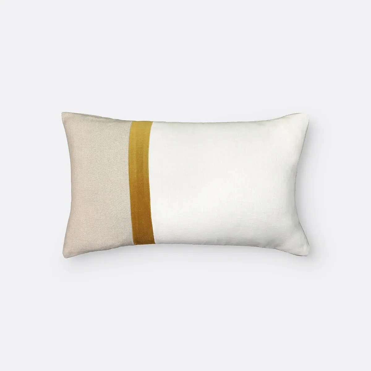 Onega x Velvet Rectangular Cushion Cover - Ecru, Linen product
