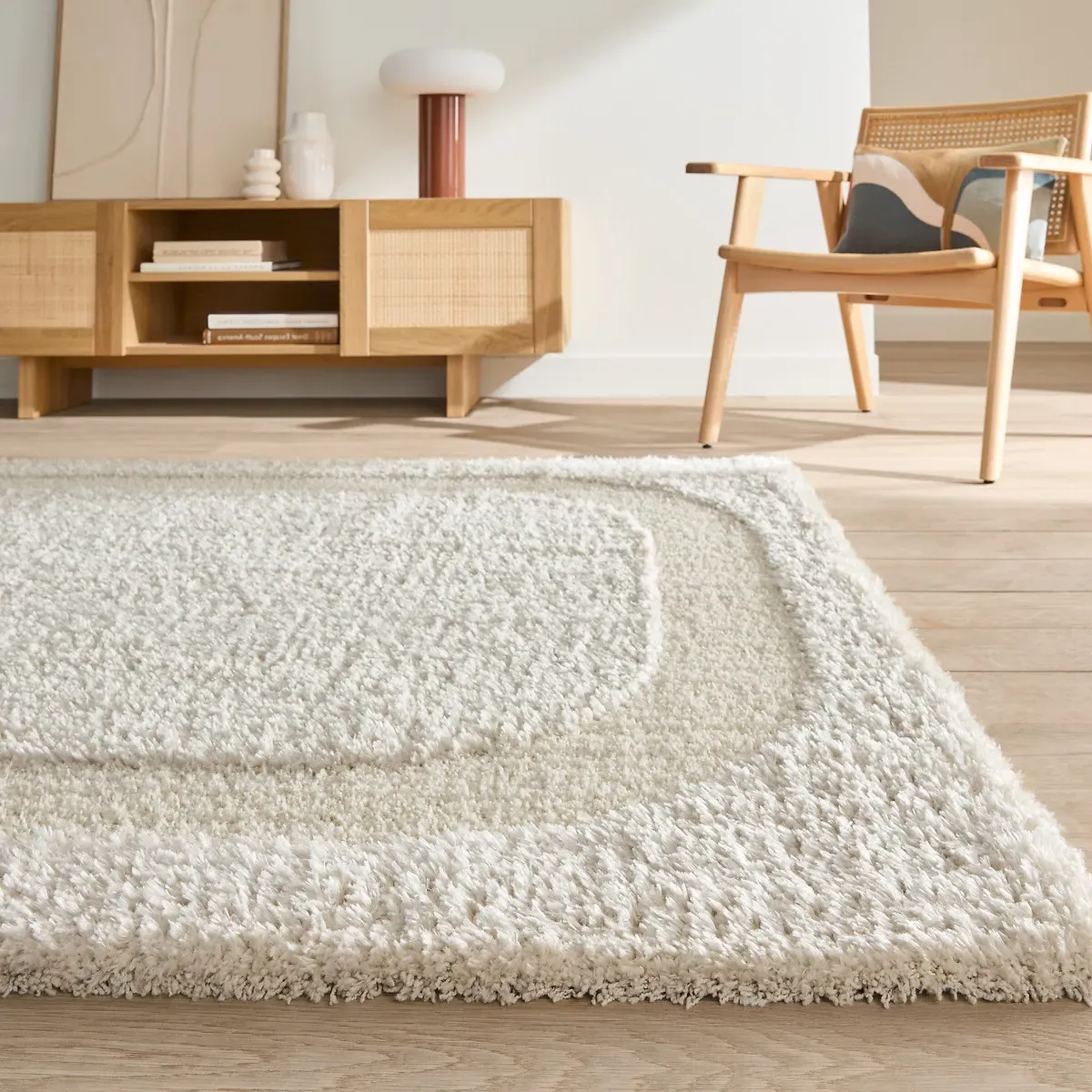 Opala Textured Rug - Ecru, Polyester product