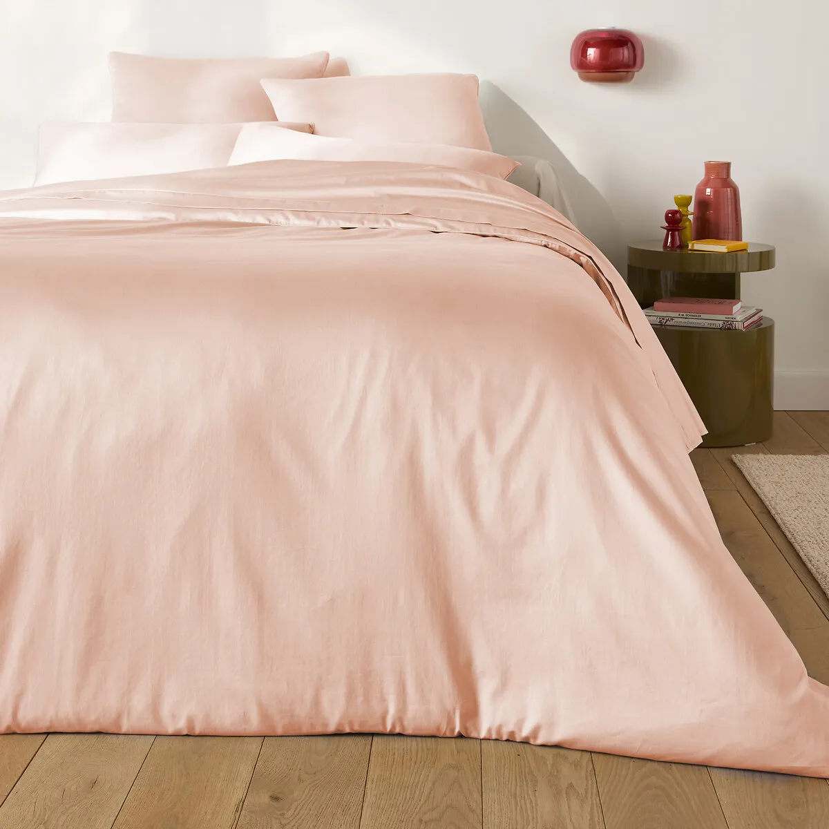 Opale 350 Thread Count Bolster Case - Pearl Pink, Cotton Satin alternate view
