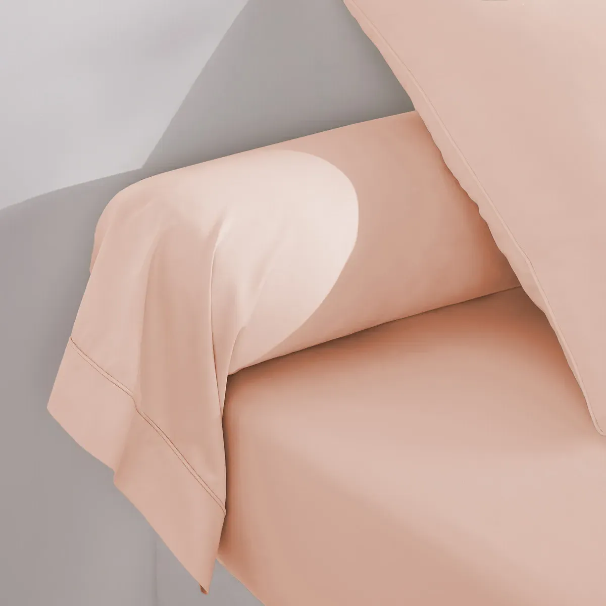 Opale 350 Thread Count Bolster Case - Pearl Pink, Cotton Satin product